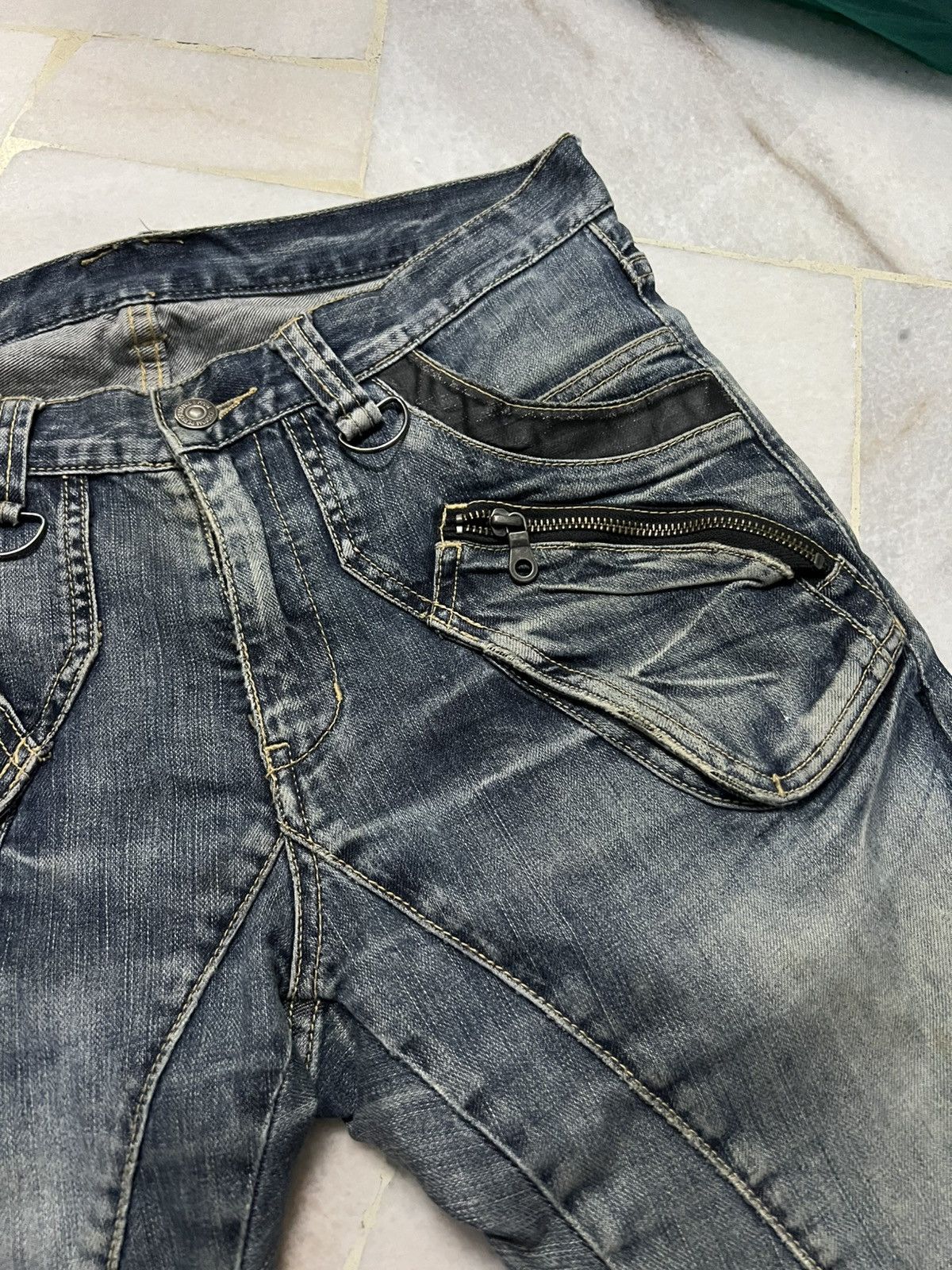 PPFM 💥RARE PPFM CURVED DISTRESSED JEAN Size US 32 / EU 48 - 11 Thumbnail