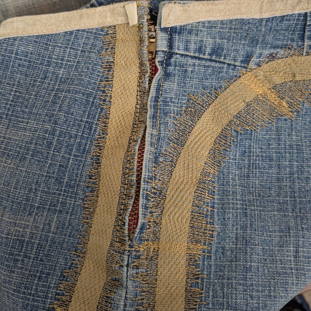 Other Vintage Indigo-Red Front Tie Side Zip Stitched Jeans 28 Size 28" / US 6 / IT 42 - 4 Thumbnail