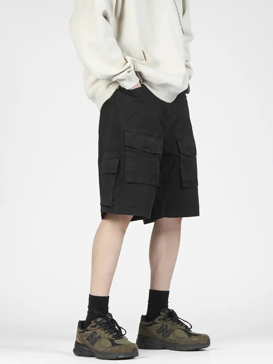 Japanese Brand × Jean Retro loose pocket high street denim shorts Size US 32 / EU 48 - 3 Thumbnail
