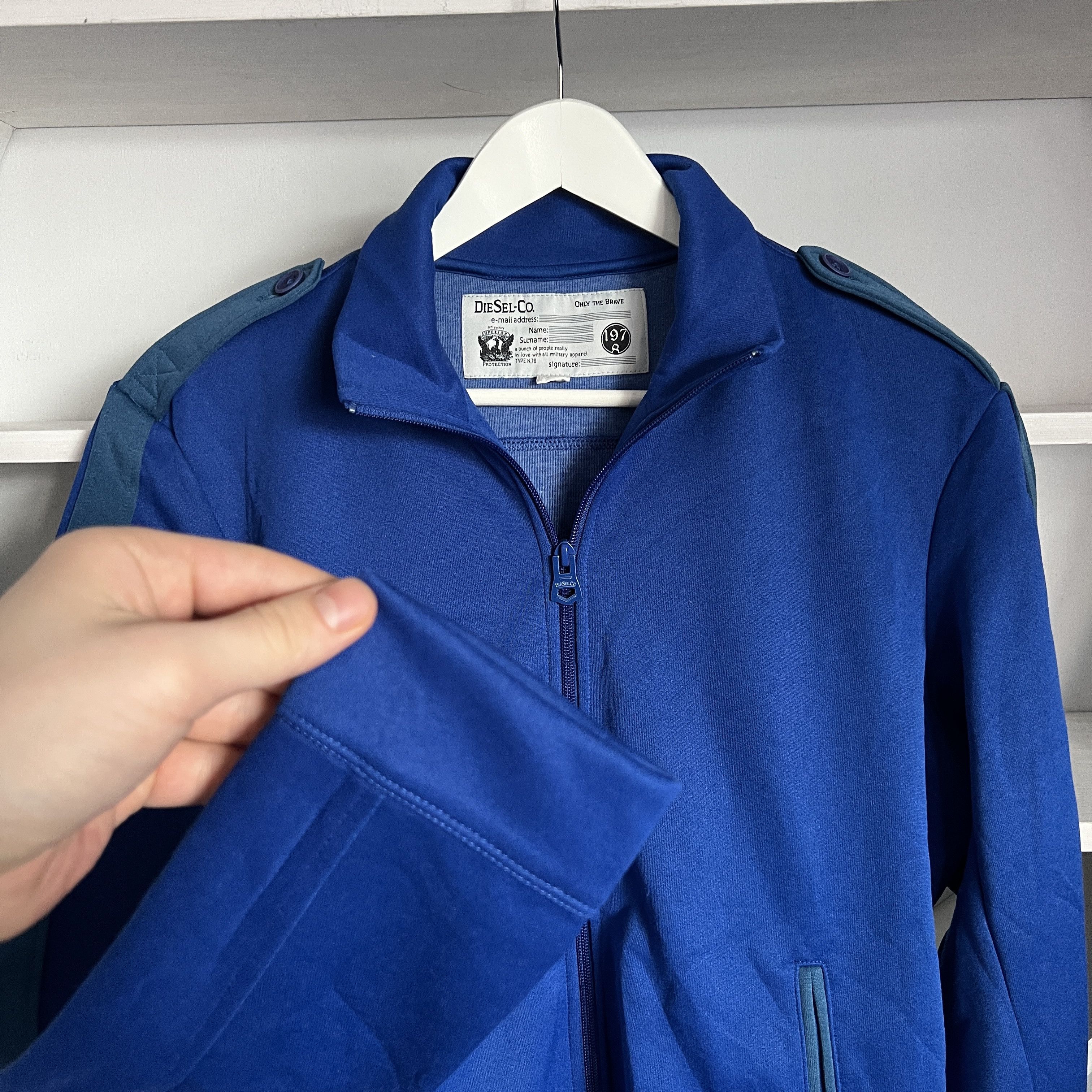 Diesel Men's DIESEL Blue Track Military Jacket Size M Size US M / EU 48-50 / 2 - 6 Thumbnail