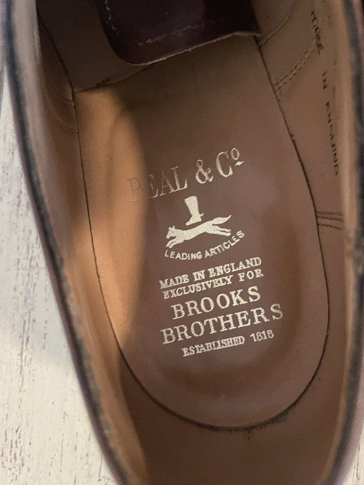 Brooks Brothers × Peal And Co Textured Cap Toe Oxford Size US 9 / EU 42 - 6 Thumbnail