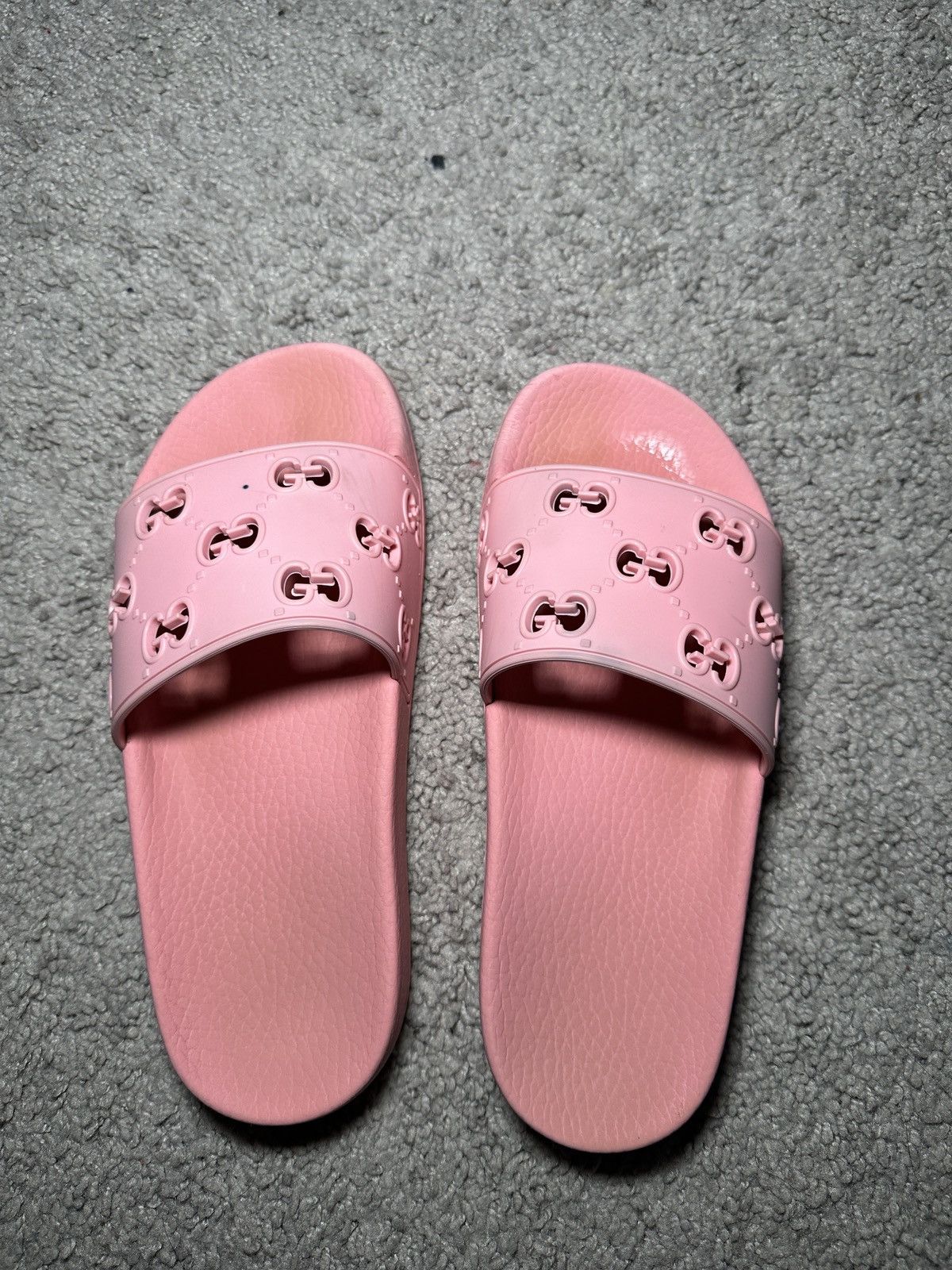 Gucci Gucci Womens GG Slide Rubber Size US 7 / IT 37 - 2 Thumbnail