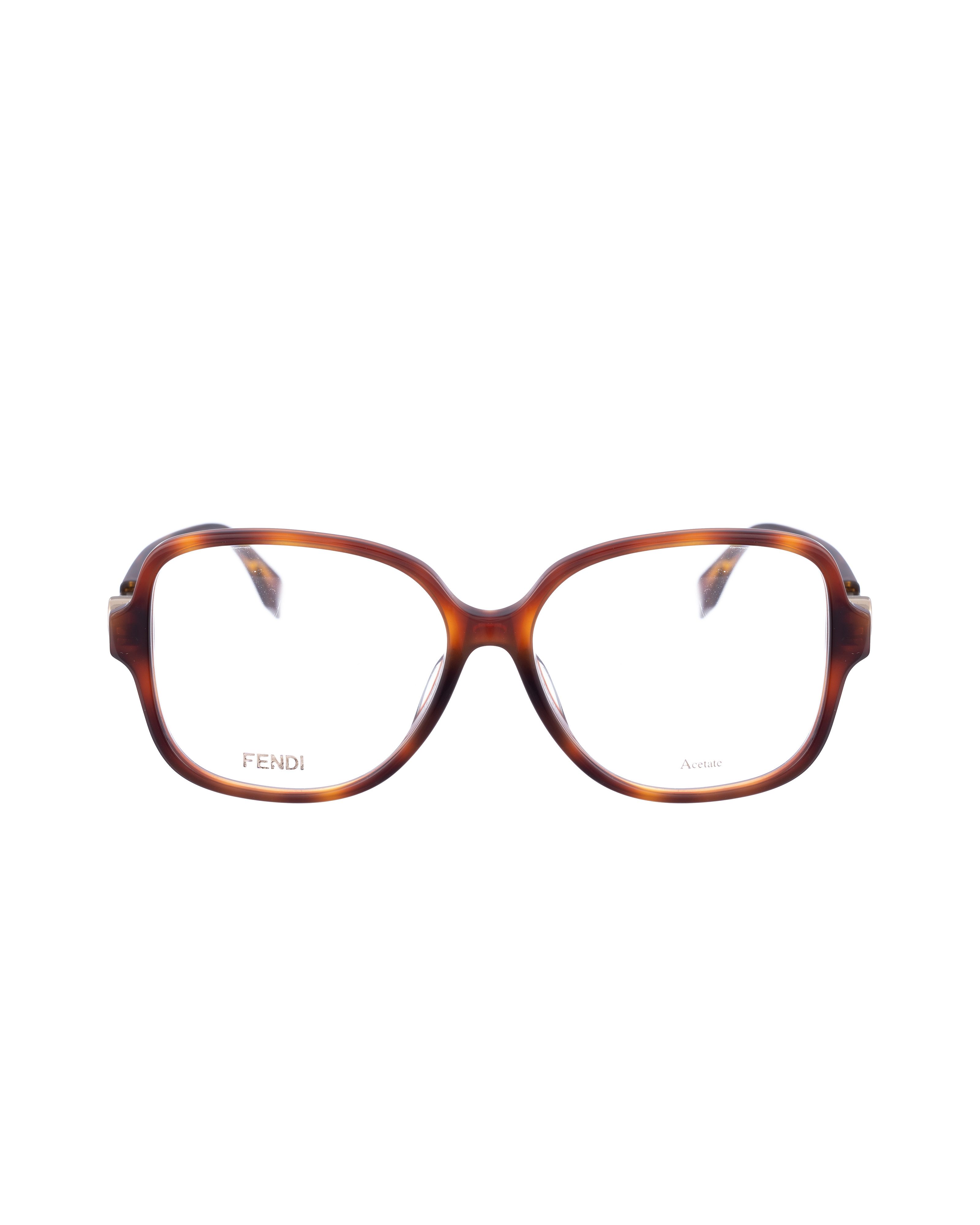 Fendi 00s Oversized Havana Retro Glasses