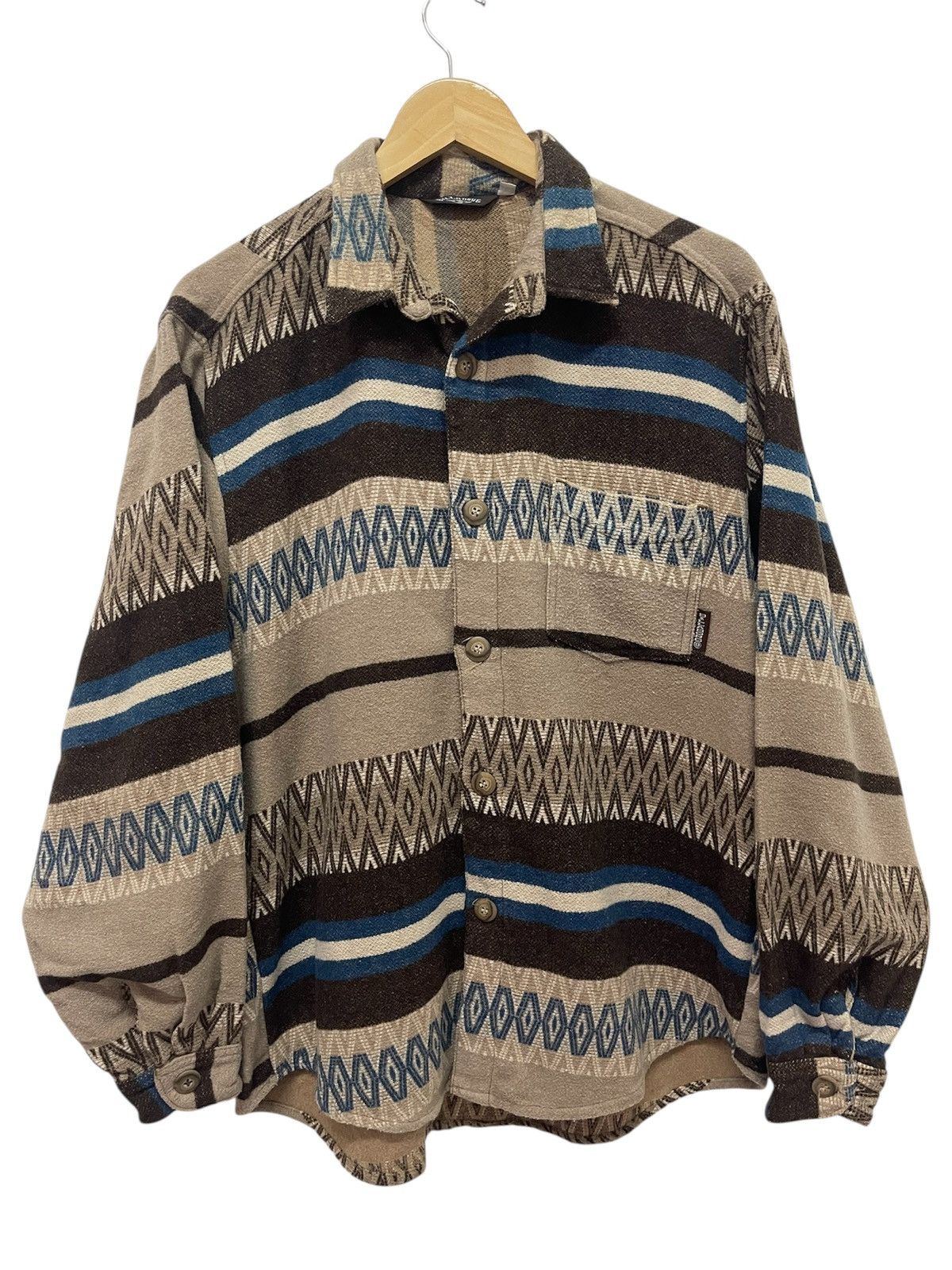 Billabong 🔥RARE🔥 80’s BILLABONG Apache Navajo Shirt MADE IN USA Size US L / EU 52-54 / 3 - 1 Thumbnail
