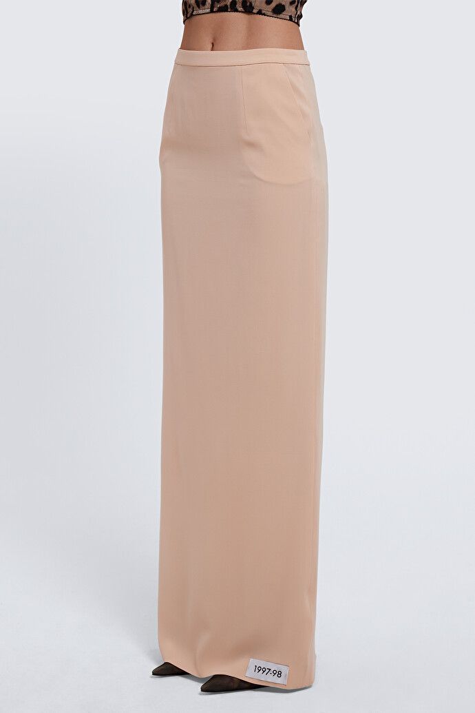 Dolce & Gabbana o1y0925 Maxi Skirt in Beige Size 28" / US 6 / IT 42 - 2 Thumbnail