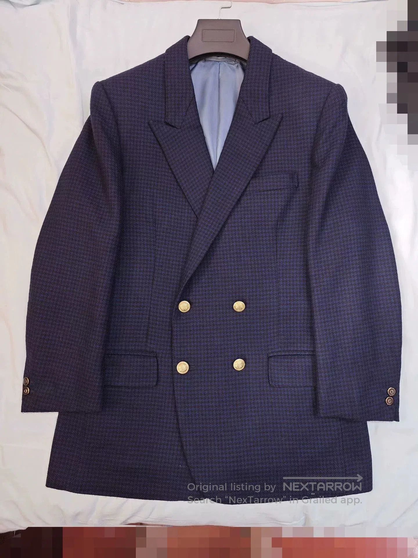 Japanese Brand Custom British Wool Blend Suit Jacket. Size US M / EU 48-50 / 2 - 5 Thumbnail