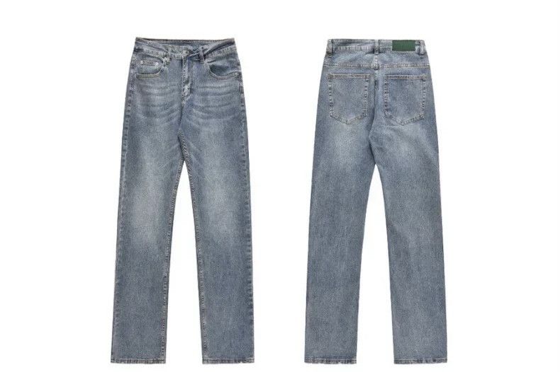 Denime × Japanese Brand Men's Jeans American Style High Street Washing Micro Flare Size US 34 / EU 50 - 2 Thumbnail