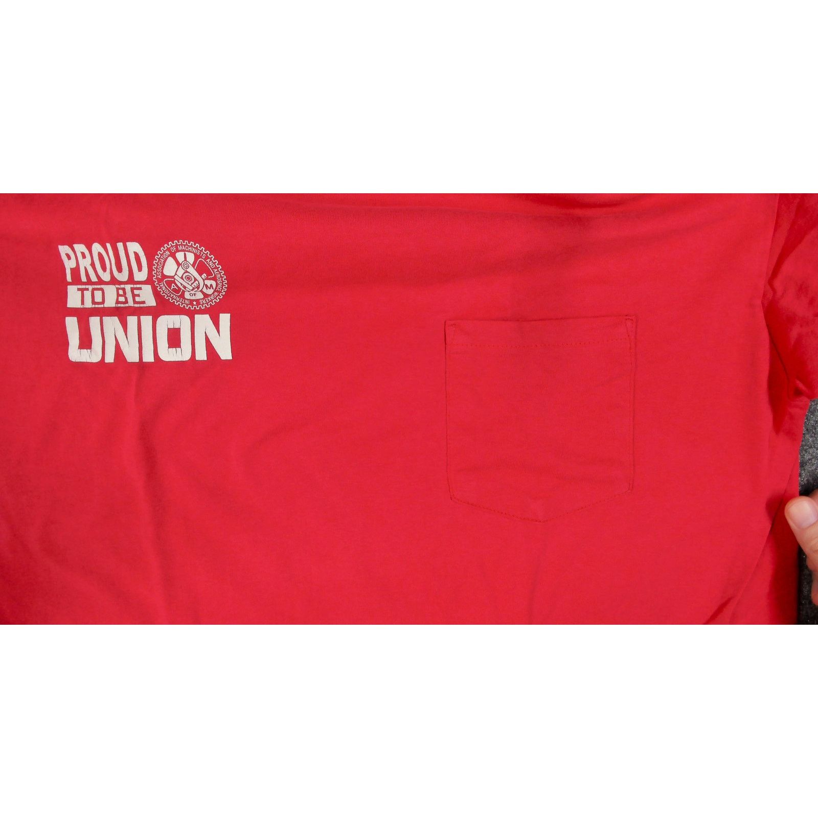 Vintage VTG Streetwear 90s Machinists Union Rattlesnake Pocket Tee Size US XXL / EU 58 / 5 - 6 Thumbnail