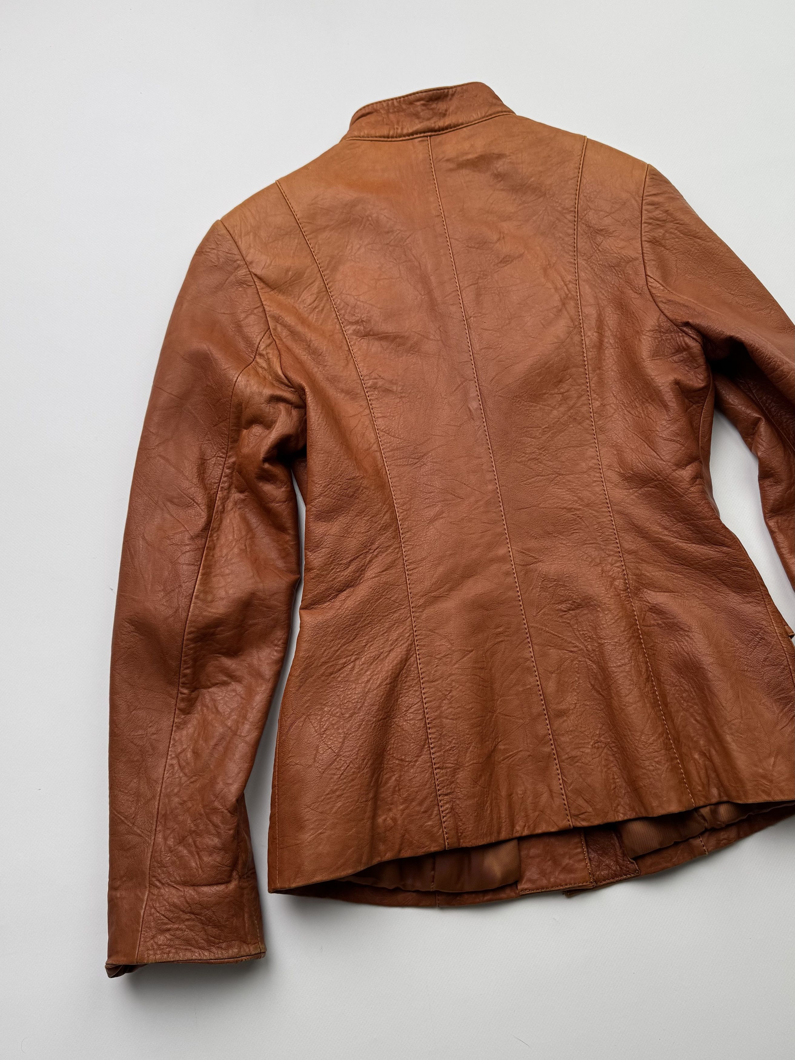 Vintage Vintage Leather Jacket With Straps B523(V88)E2 Size M / US 6-8 / IT 42-44 - 15 Thumbnail