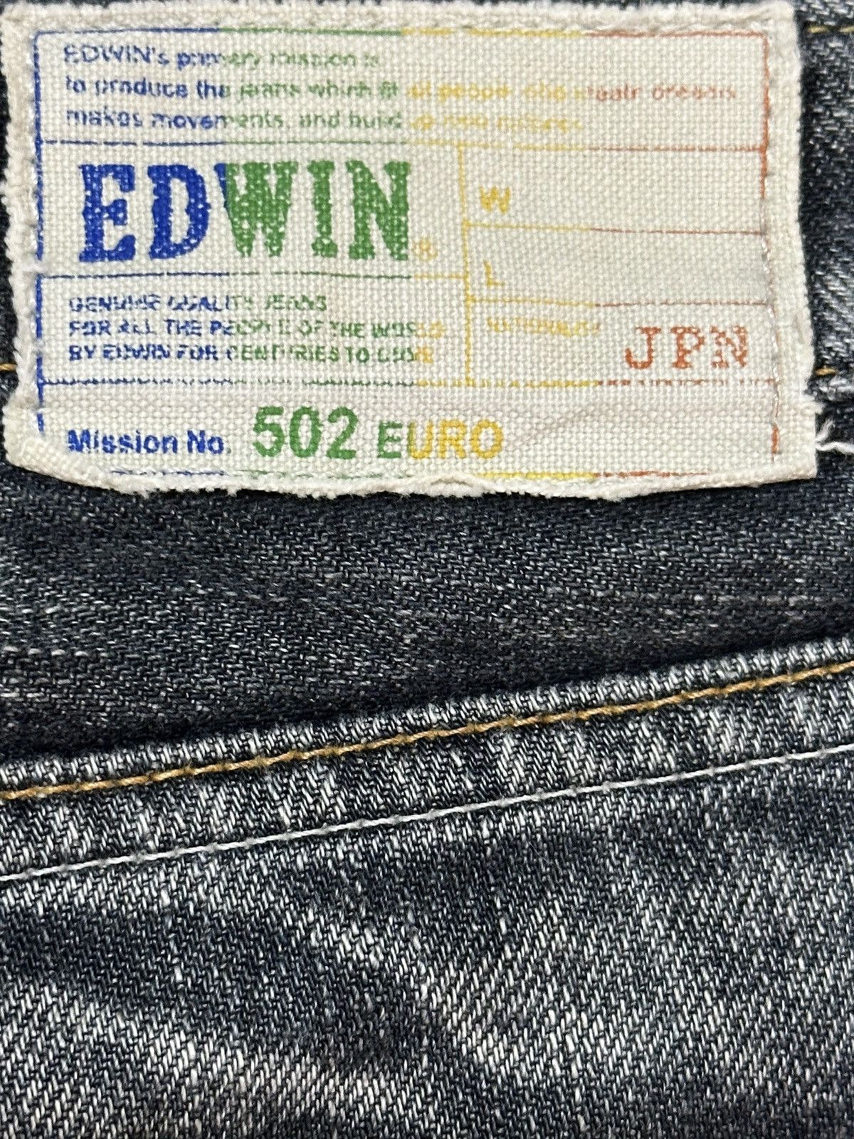 Edwin Vintage Japan Edwin 502 Faded Wash Style Loose Jeans Size US 32 / EU 48 - 8 Thumbnail