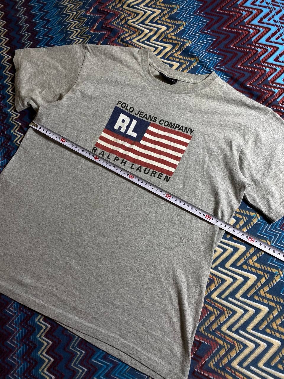 Lauren Ralph Lauren × Polo Ralph Lauren Vintage 90s Polo Ralph Lauren American Flag Tee Sz L Size US L / EU 52-54 / 3 - 9 Thumbnail