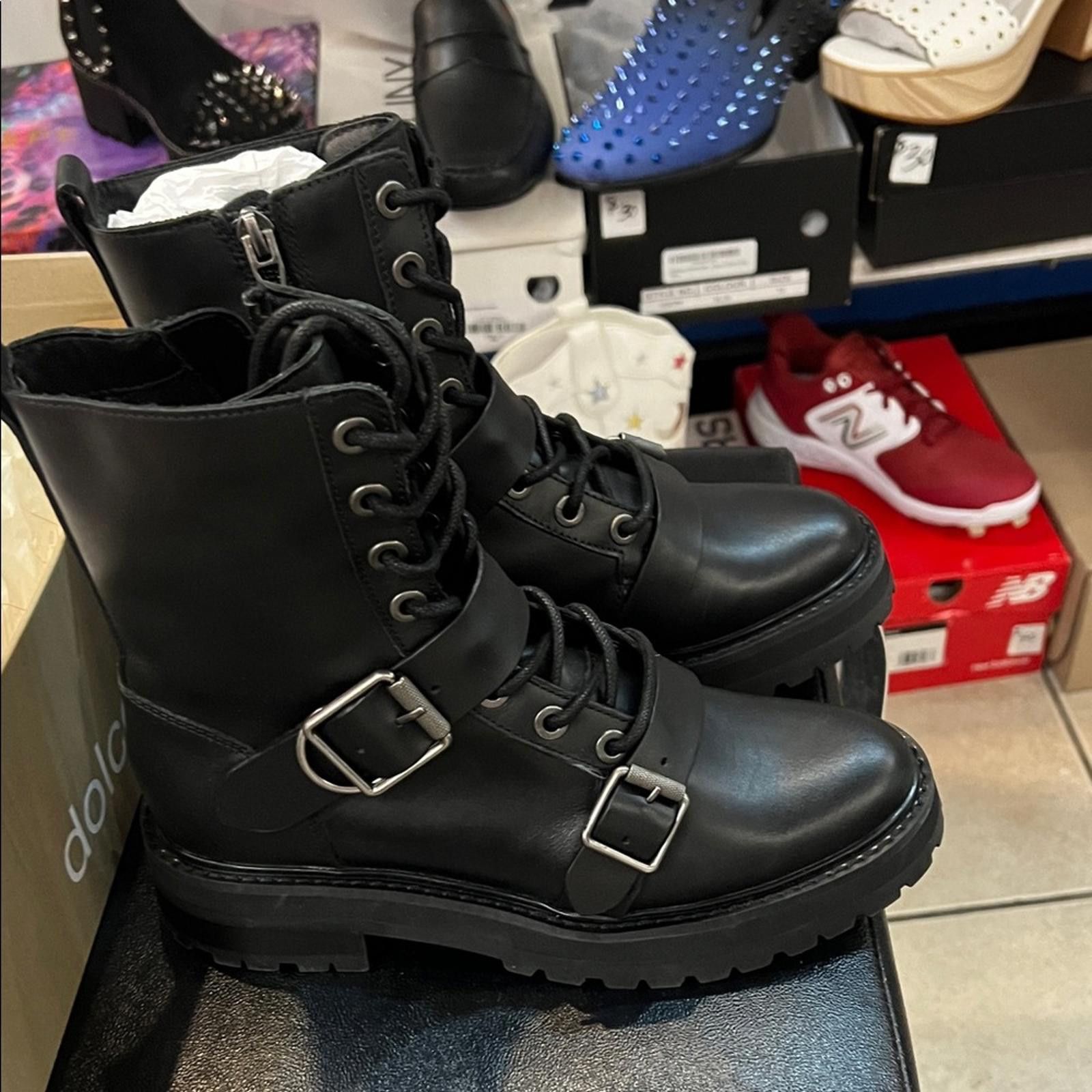 Other Dolce Vita Black Men's Lace-Up Boots Size US 6 / IT 36 - 2 Thumbnail