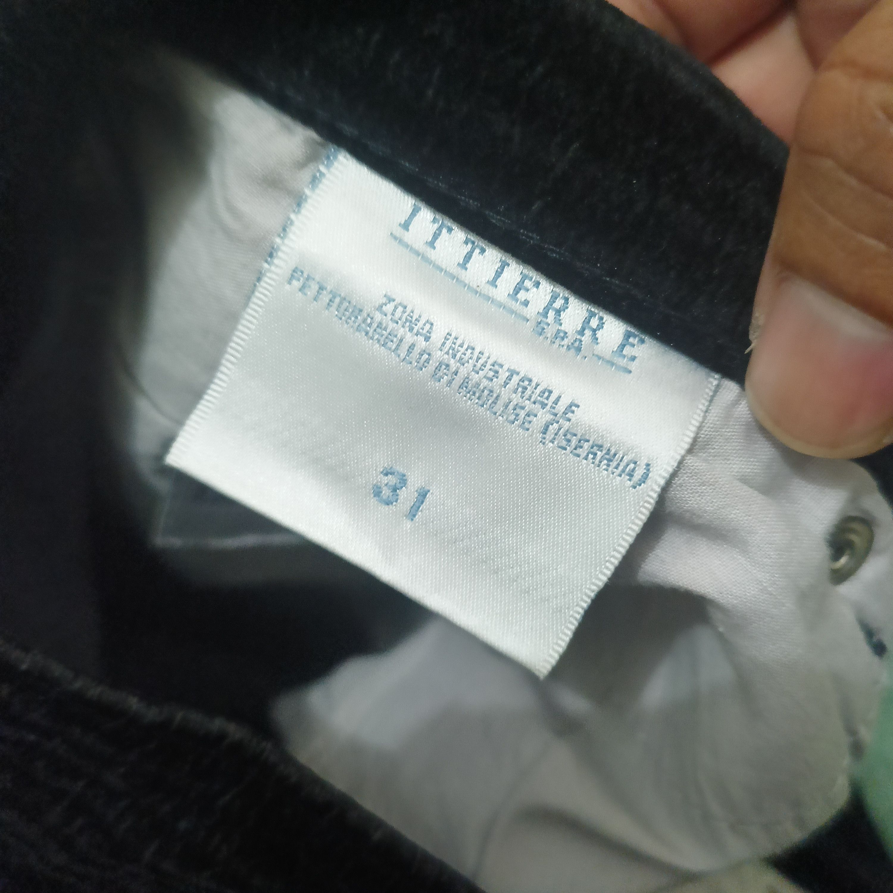 Versace × Versace Jeans Couture × Vintage Versace Jeans Couture Super Black Velvet Pants Size US 29 - 6 Thumbnail