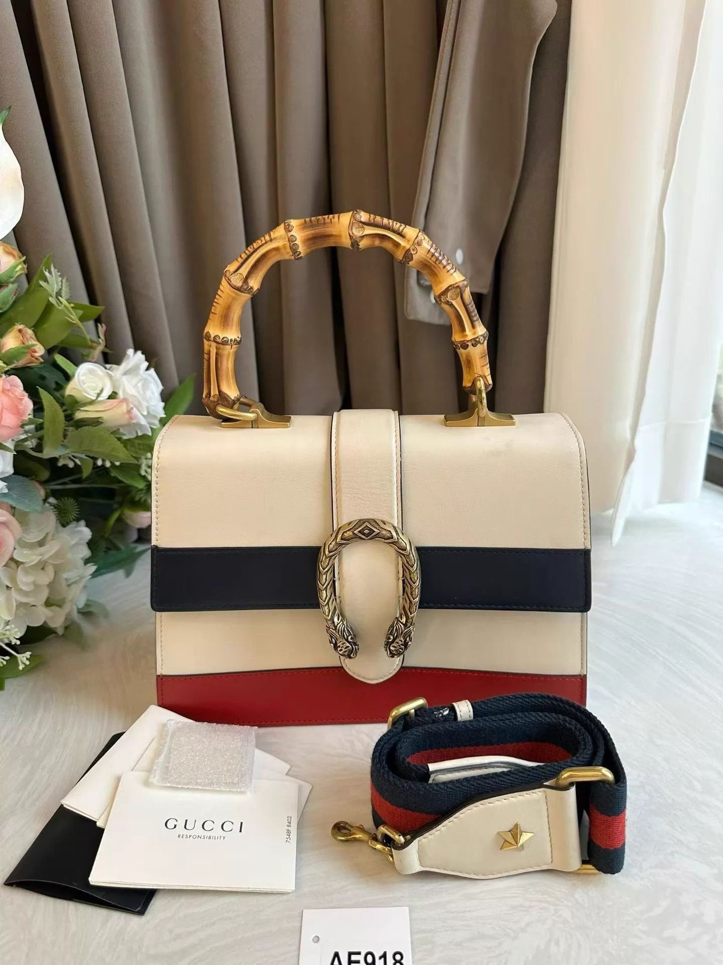 Gucci GUCCI Dionysus Bamboo 3-Tone Bag Medium Excellent Size ONE SIZE - 2 Thumbnail