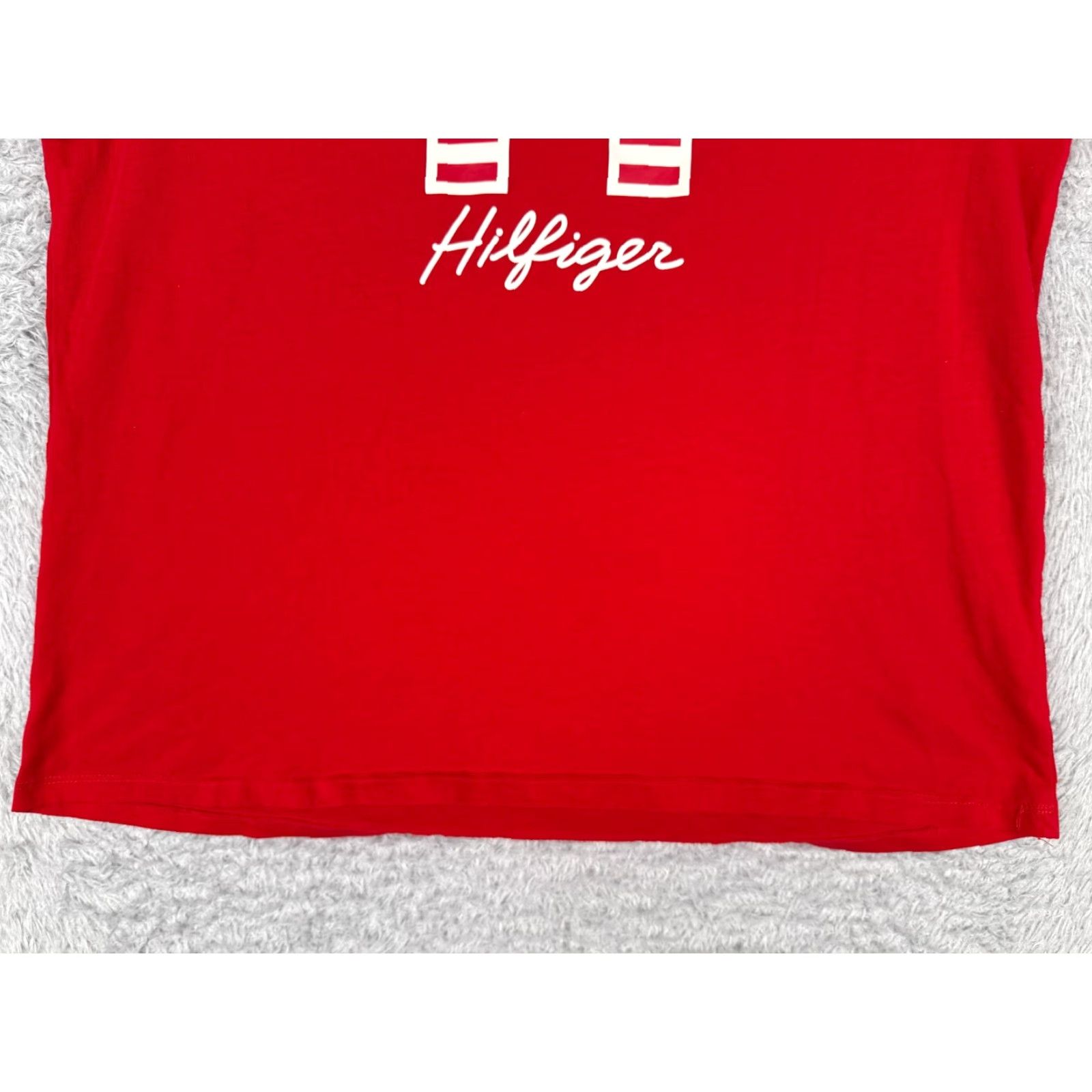Tommy Hilfiger VINTAGE Tommy Hilfiger Shirt Women M Red USA Flag Crew Neck Cotton Blend Logo T-Shirt Mens Womens Not applicable Size M / US 6-8 / IT 42-44 - 5 Thumbnail