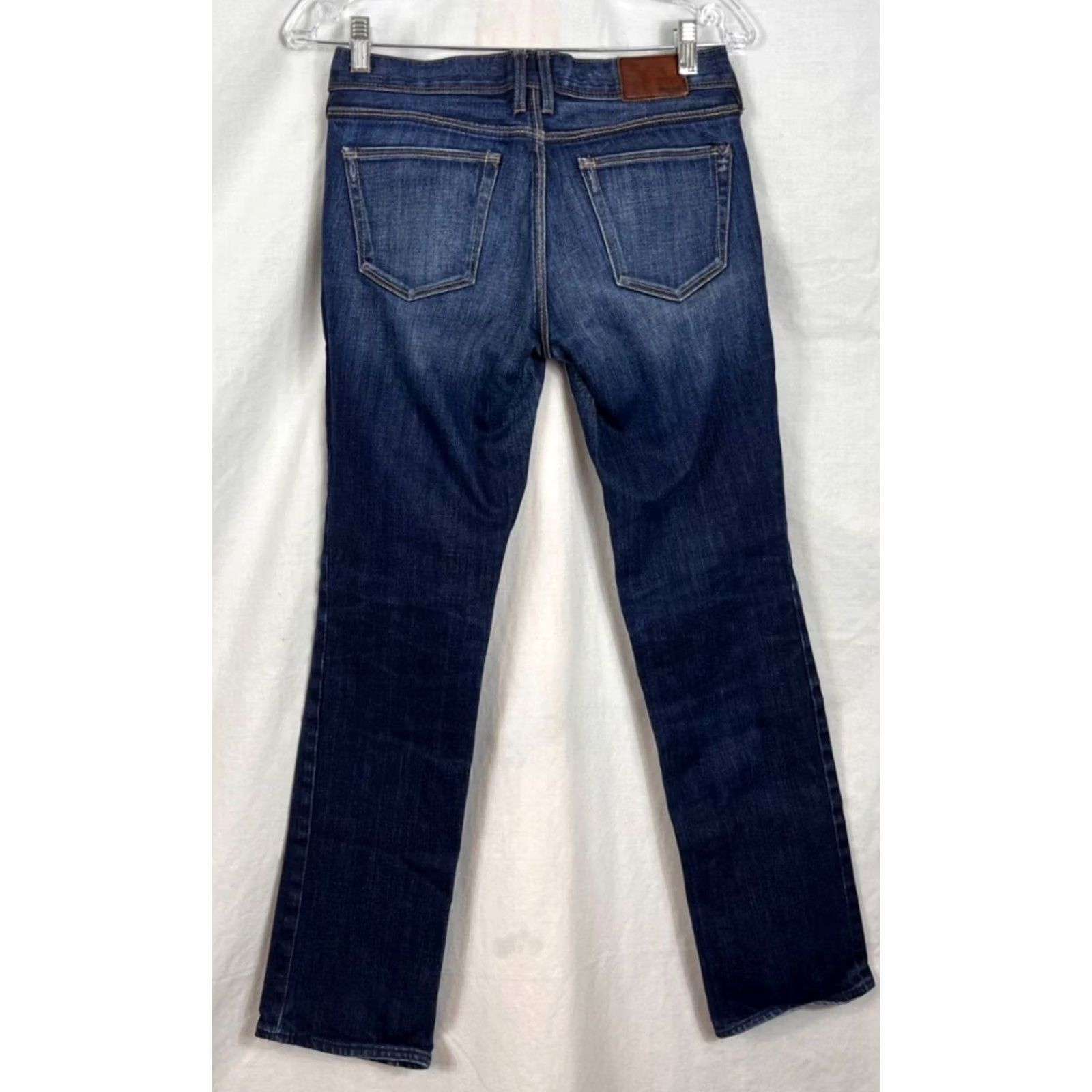 Madewell Madewell Jean Rail Straight Blue Women Low Rise Dark 30x28 Stretch Denim 77388 Brand Button & Zipper Size 26" / US 2 / IT 38 - 5 Thumbnail
