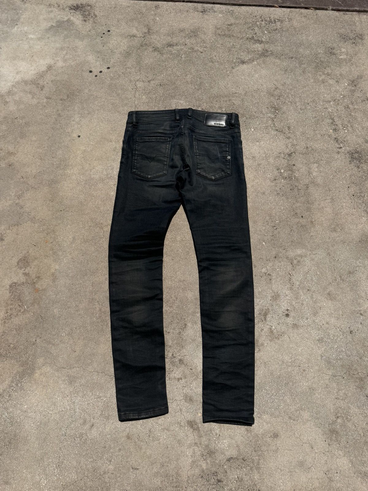 Y2K Diesel mud washed denim skinny fit size 31x30 waxed