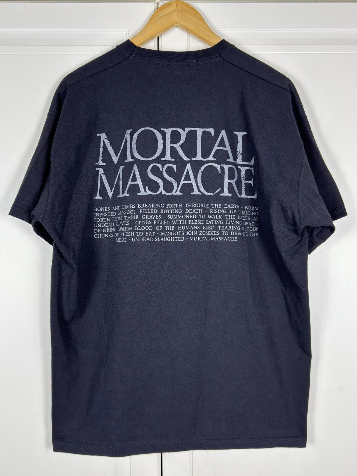 Vintage Mortician Mortal Massacre Rare Official T-shirt XL Size US XL / EU 56 / 4 - 3 Thumbnail