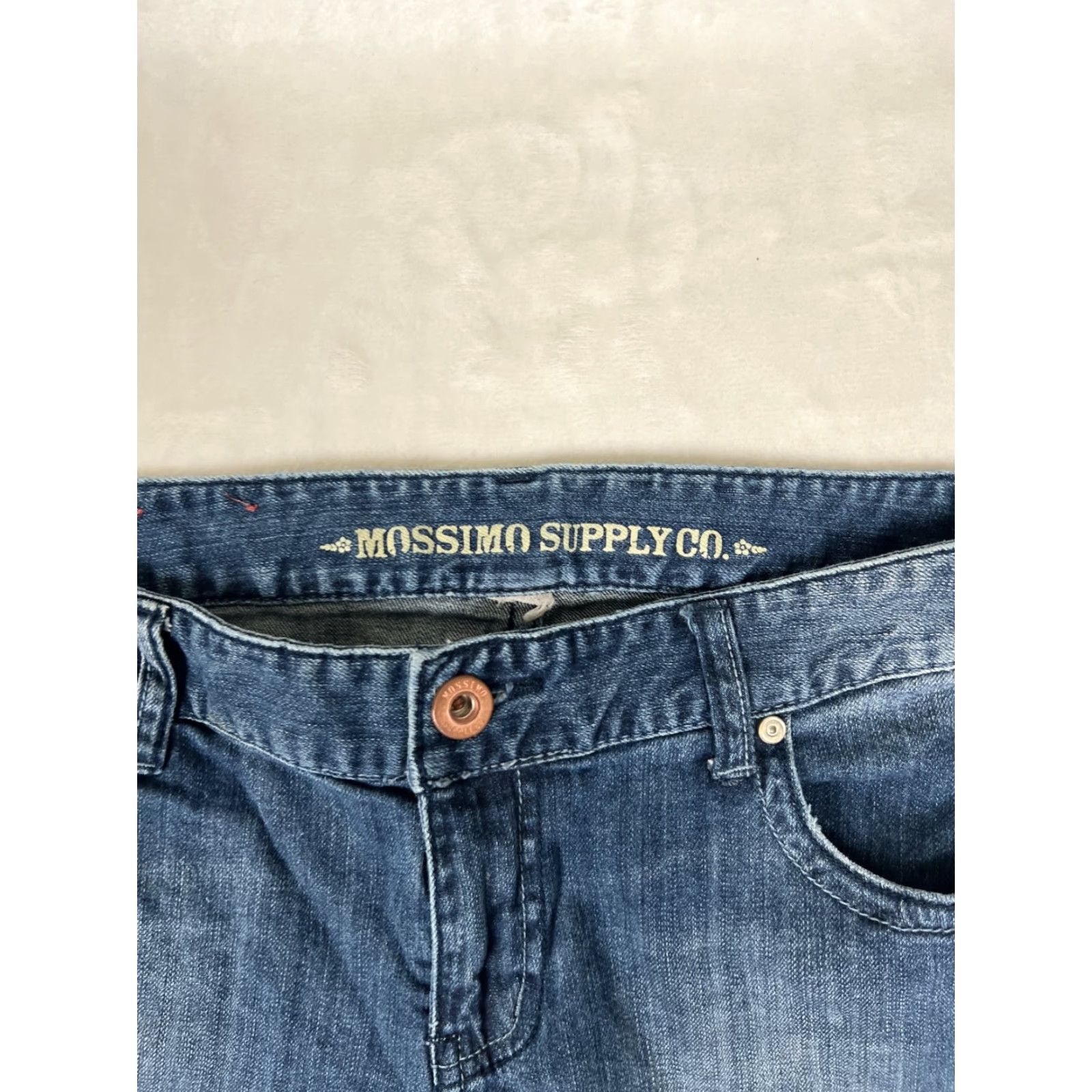 Mossimo VINTAGE Mossimo Supply Co Jeans Denim Boots Cut 34 30 In Mid Rise Bootcut Women Blue Cotton Blend Pocket 5-Pocket Stretch Men's? Size 32" / US 10 / IT 46 - 2 Thumbnail