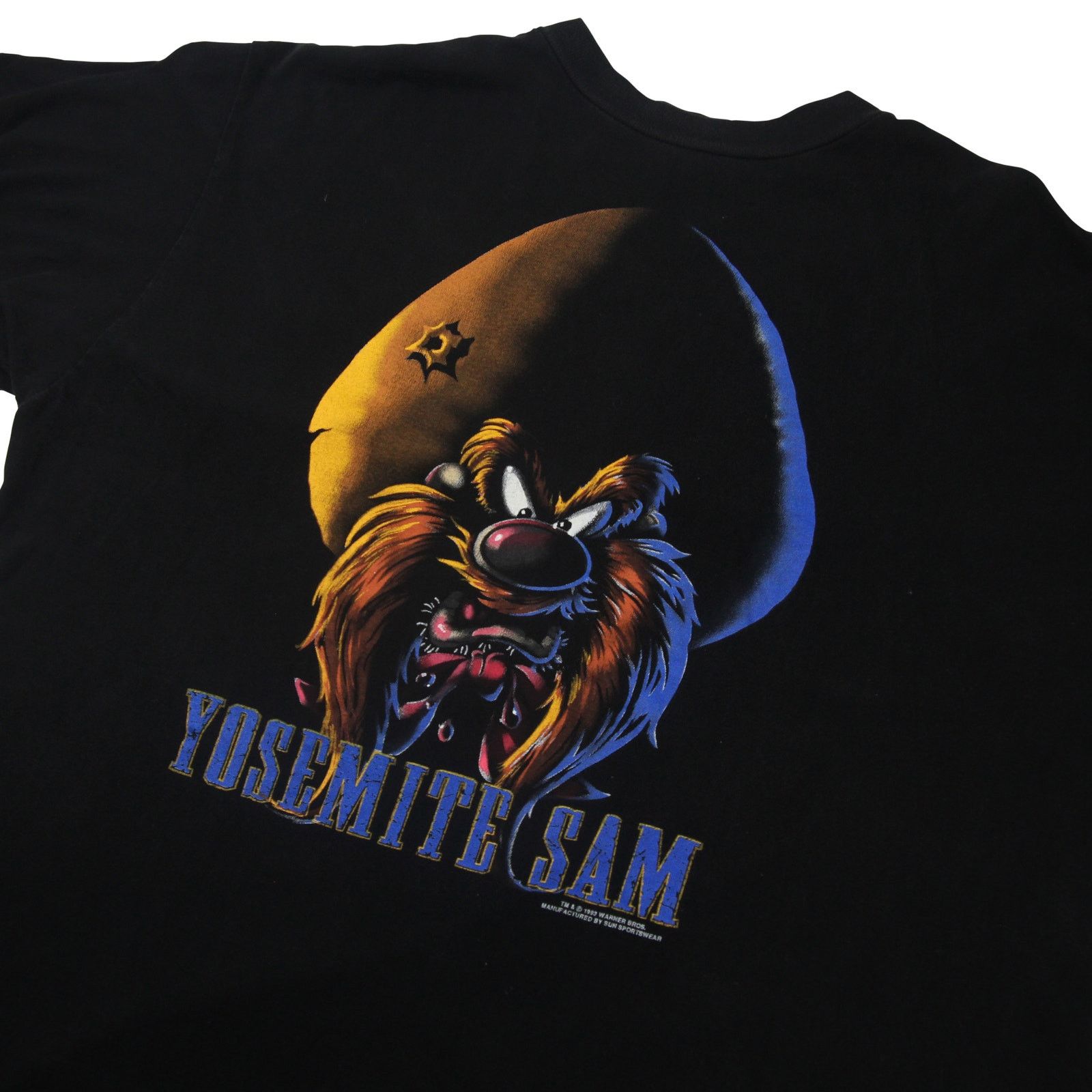 Vintage × Warner Bros Vintage 1993 Warner Bros Yosemite Sam Graphic T Shirt Size US XL / EU 56 / 4 - 2 Thumbnail