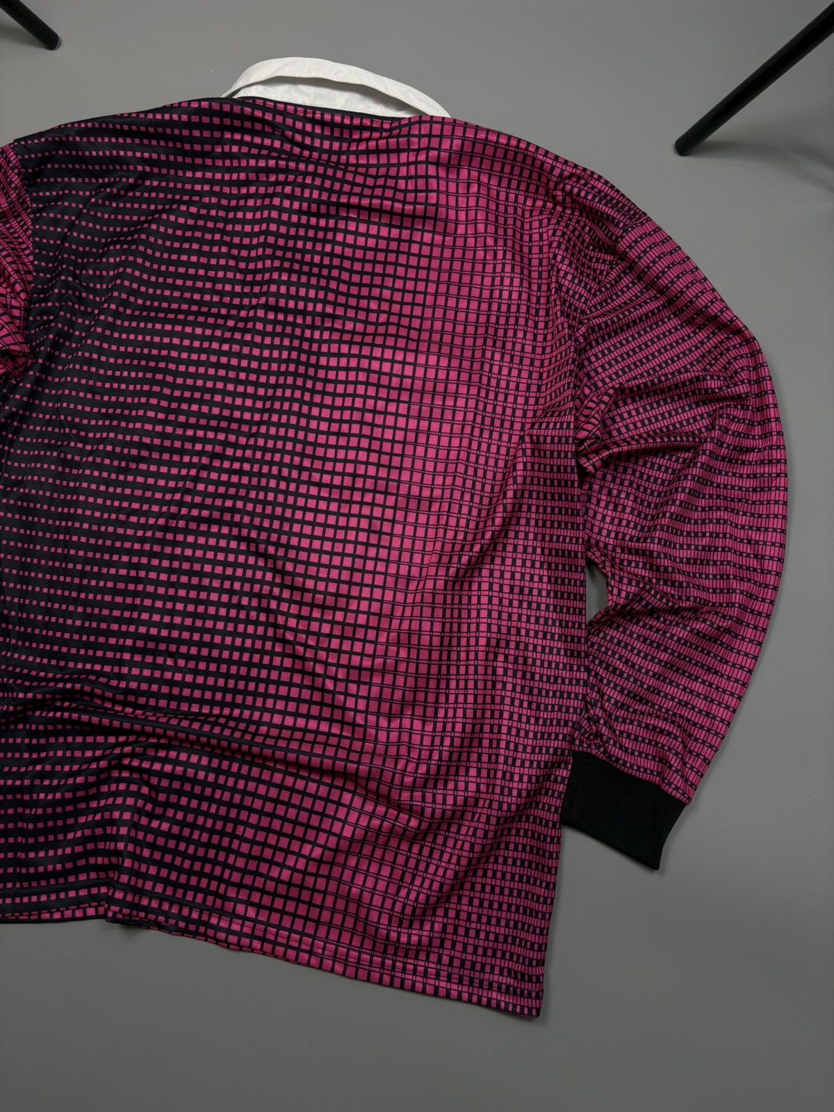 Adidas Adidas Vintage Y2K Streetwear 90's Plaid Jersey Polo Size US L / EU 52-54 / 3 - 10 Thumbnail