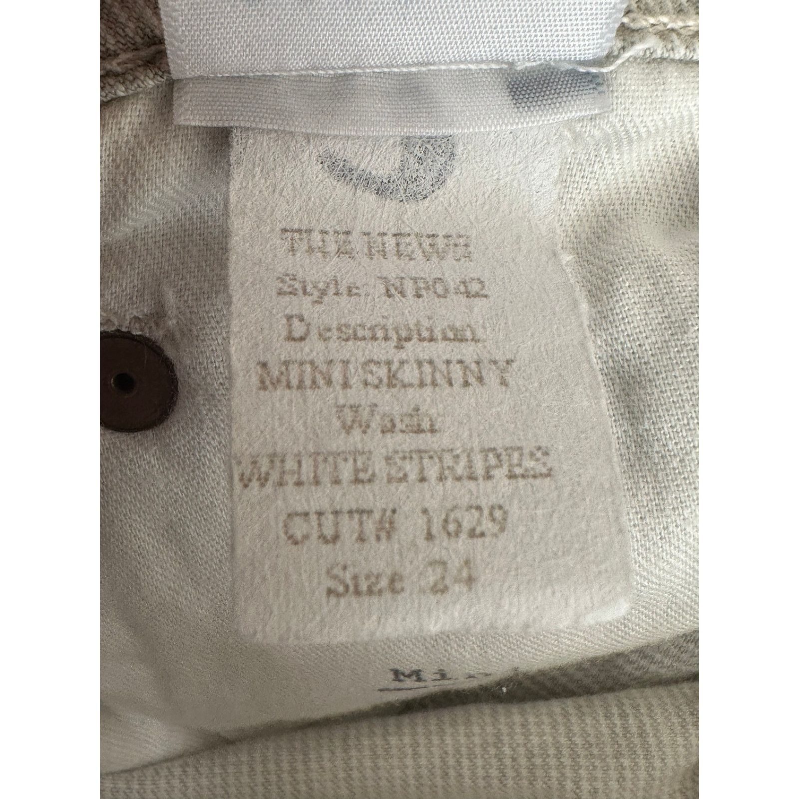 6397 6397 white stripe mini skinny cropped jeans size 24- 0 Size 25" / US 0 / IT 36 - 4 Thumbnail