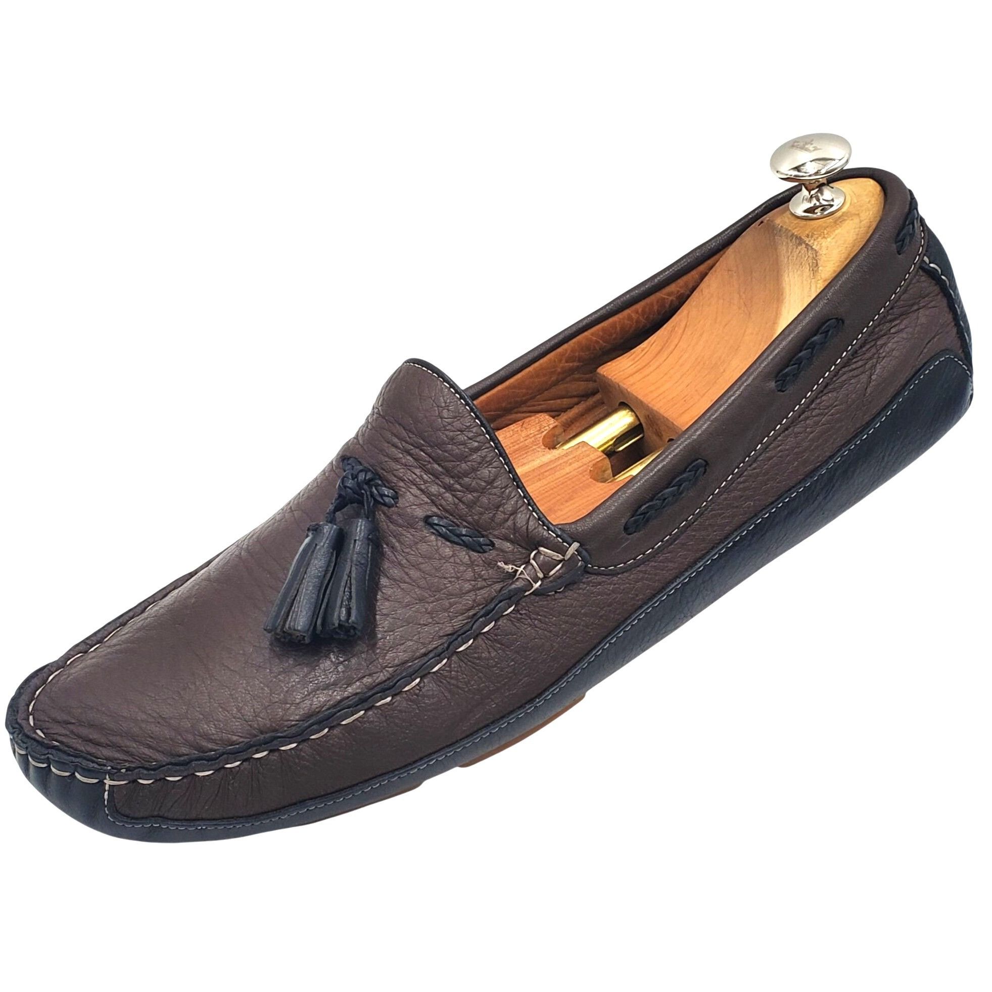 Cole Haan Bragano Cole Haan Men's size 10.5 Brown Leather Driving loaf Size US 10.5 / EU 43-44 - 6 Thumbnail