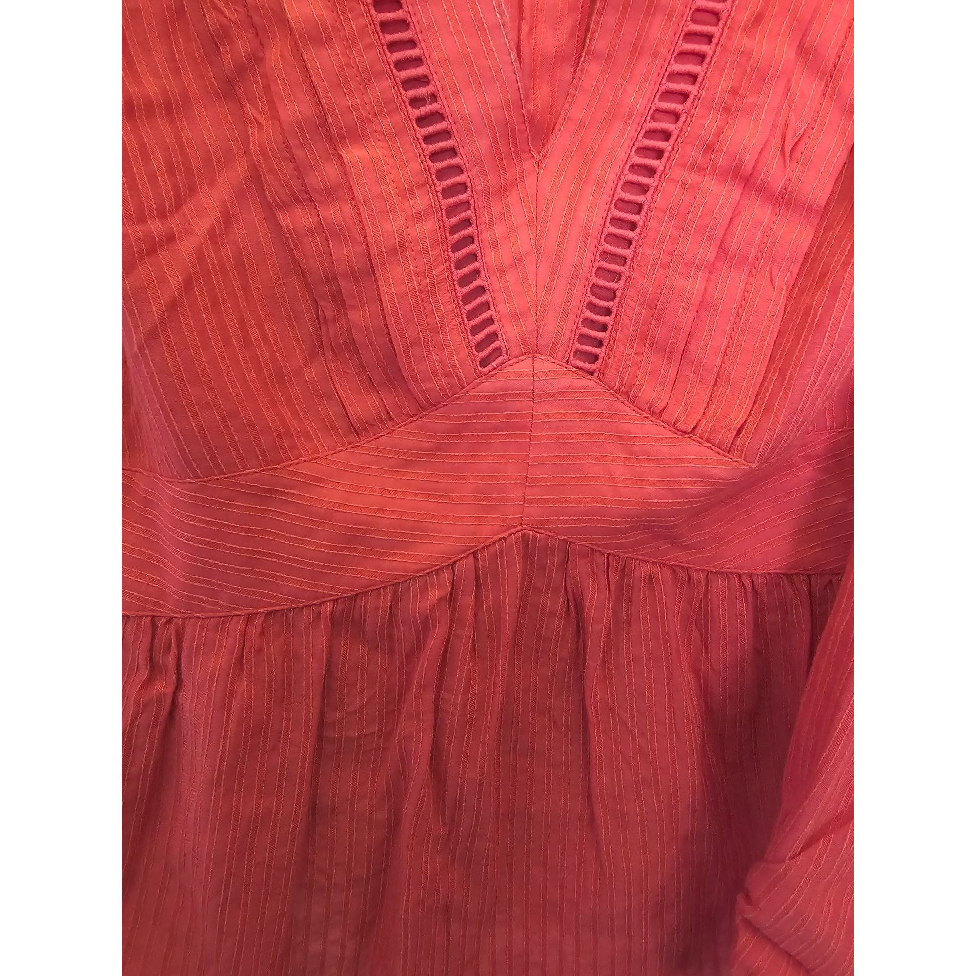 Jessica Simpson Jessica Simpson Red V-Neck Long Sleeve Blouse boho XS Size XS / US 0-2 / IT 36-38 - 5 Thumbnail