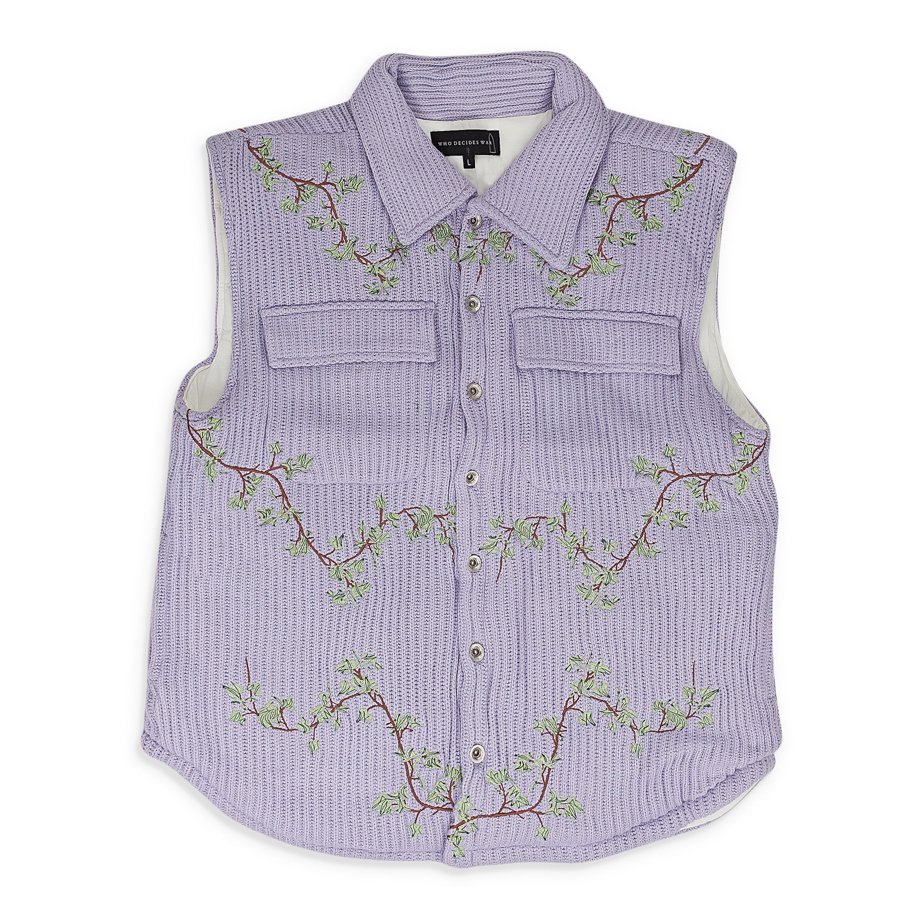 Who Decides War VIOLET VINE VEST SIZE L