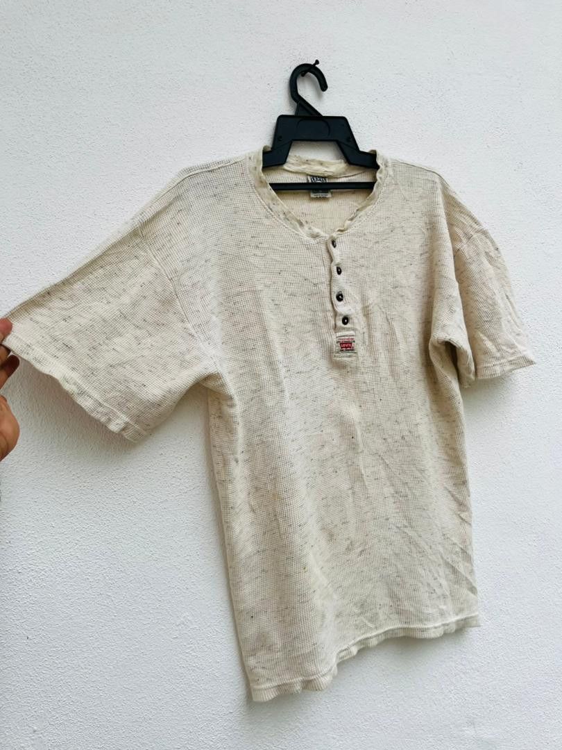 Levi's Vintage Clothing × Vintage Vintage 90s Levis Half Button Streetwear Fashion Style Size US M / EU 48-50 / 2 - 4 Thumbnail