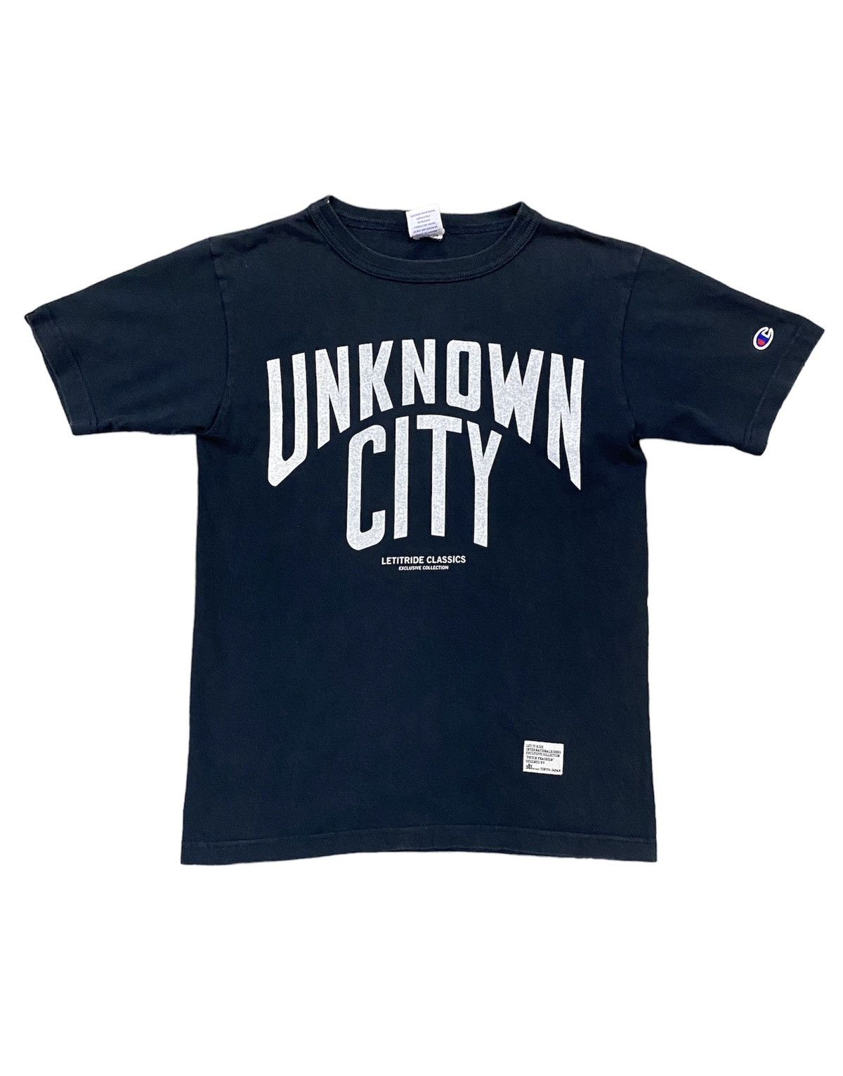 image of Hiroshi Fujiwara x Phenomenon 90's Limited Edition Let It Ride Japan Unknown City Tee in Black (Siz
