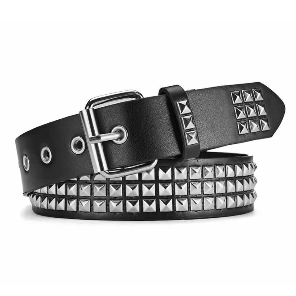 Japanese Brand 103 cm Aoyama x Hioki Pyramid Studded Belt (classic) Size ONE SIZE - 9 Thumbnail
