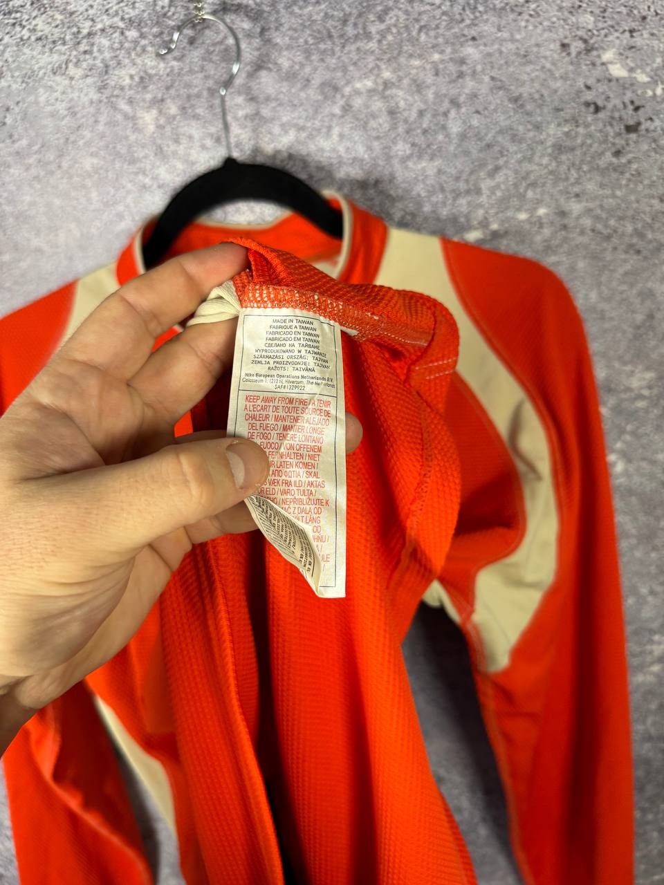 Nike × Nike ACG × Vintage Vintage Nike ACG Termo Quater Zip Sweatshirt Orange Medium Size US M / EU 48-50 / 2 - 7 Thumbnail