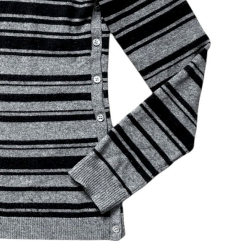 Theory Theory Gray/Black Cashmere Sweater | Size S Size S / US 4 / IT 40 - 5 Thumbnail