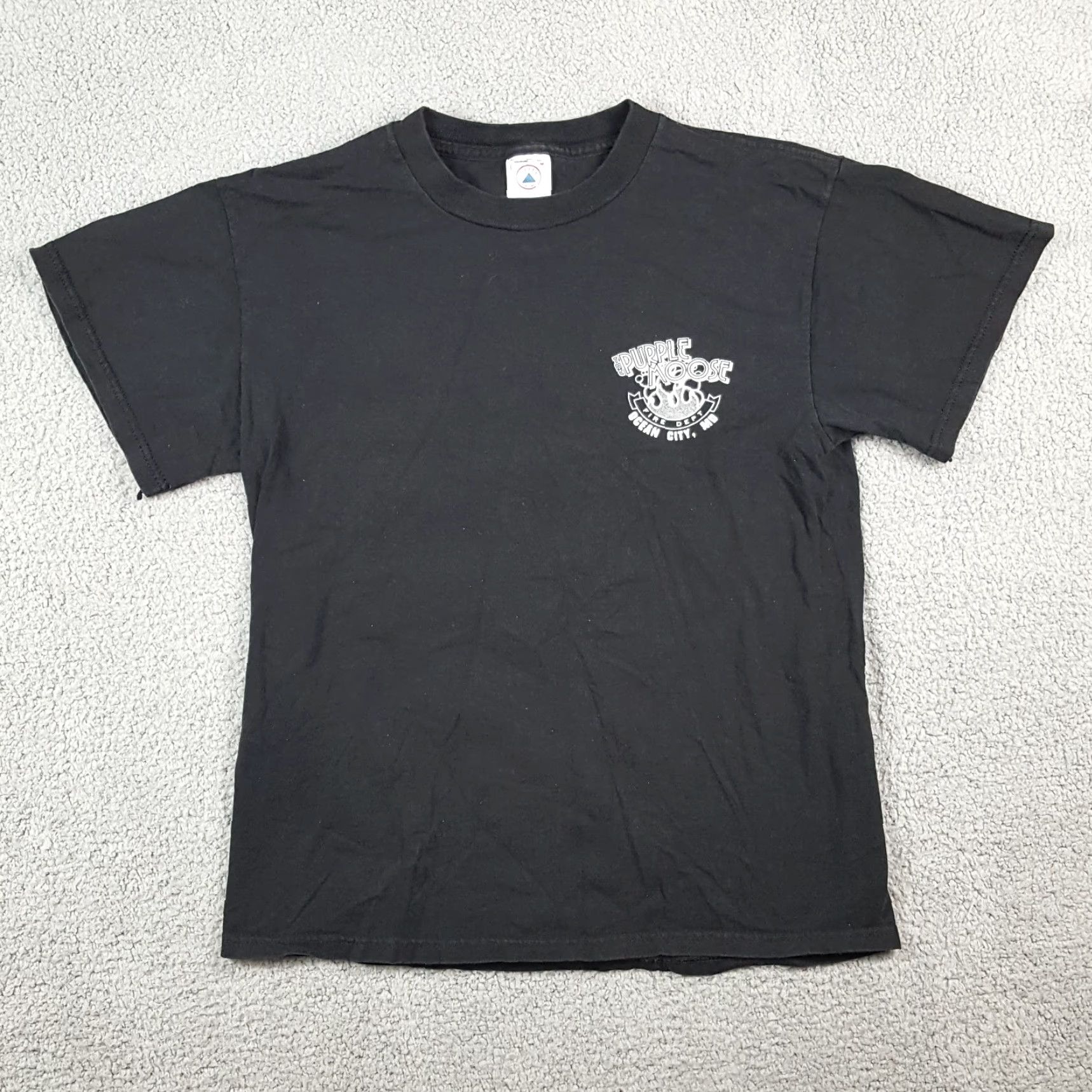 Delta Vintage Delta Men’s T-Shirt Size Medium Black 00s 90s Funny Cartoon Saloon Y2K Size US M / EU 48-50 / 2 - 2 Thumbnail