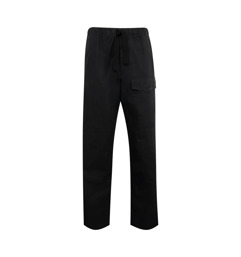 Dries Van Noten o1h1sh10525 Drawstring Cargo Trousers in Black Size US 32 / EU 48 - 1 Thumbnail