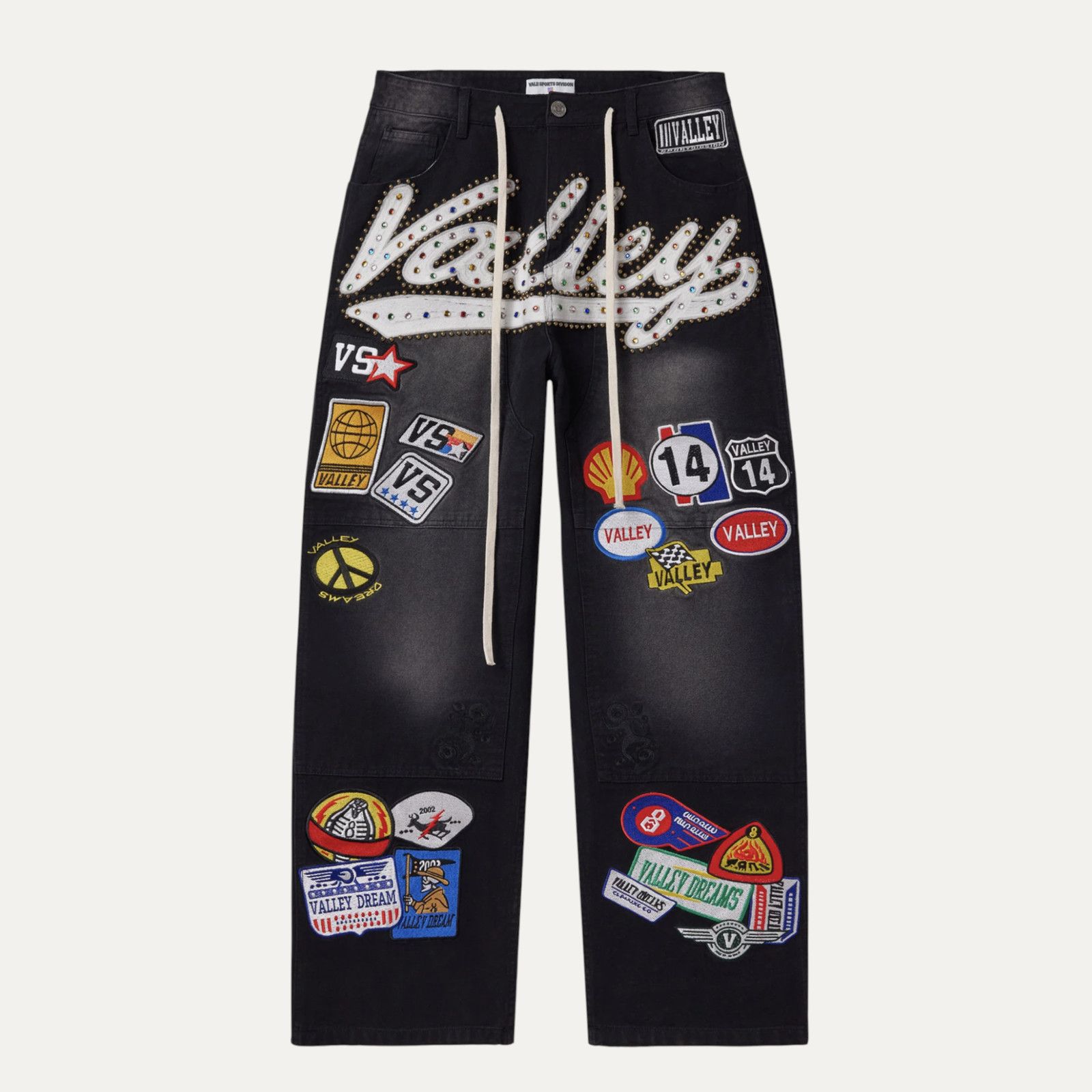 Vale Vale Forever 1980's Black Painters Pants Size US 36 / EU 52 - 1 Thumbnail