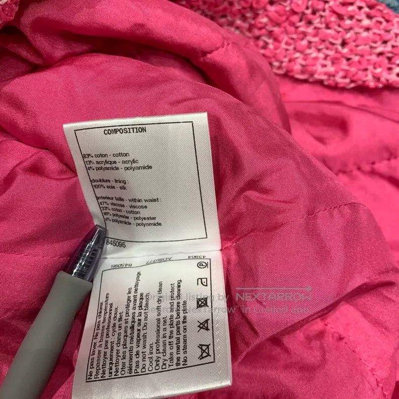 Chanel Chanel Early Spring Vacation Series Tweed Pink Skirt Size 42" / US 20 - 7 Thumbnail