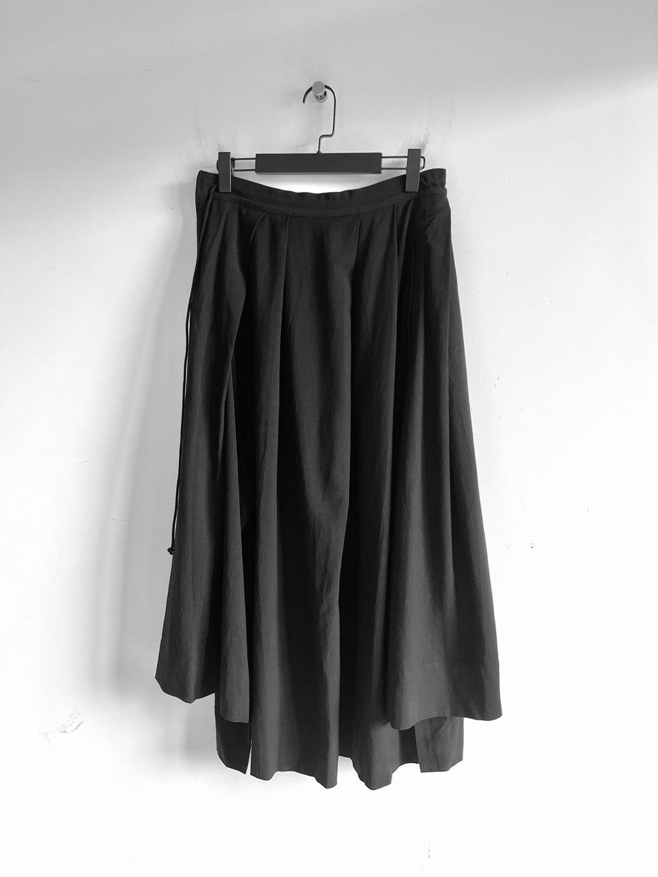 Yohji Yamamoto Yohji Yamamoto - POPLIN UNBALANCED TUCK SKIRT HAKAMA PANTS Size 31" - 5 Thumbnail