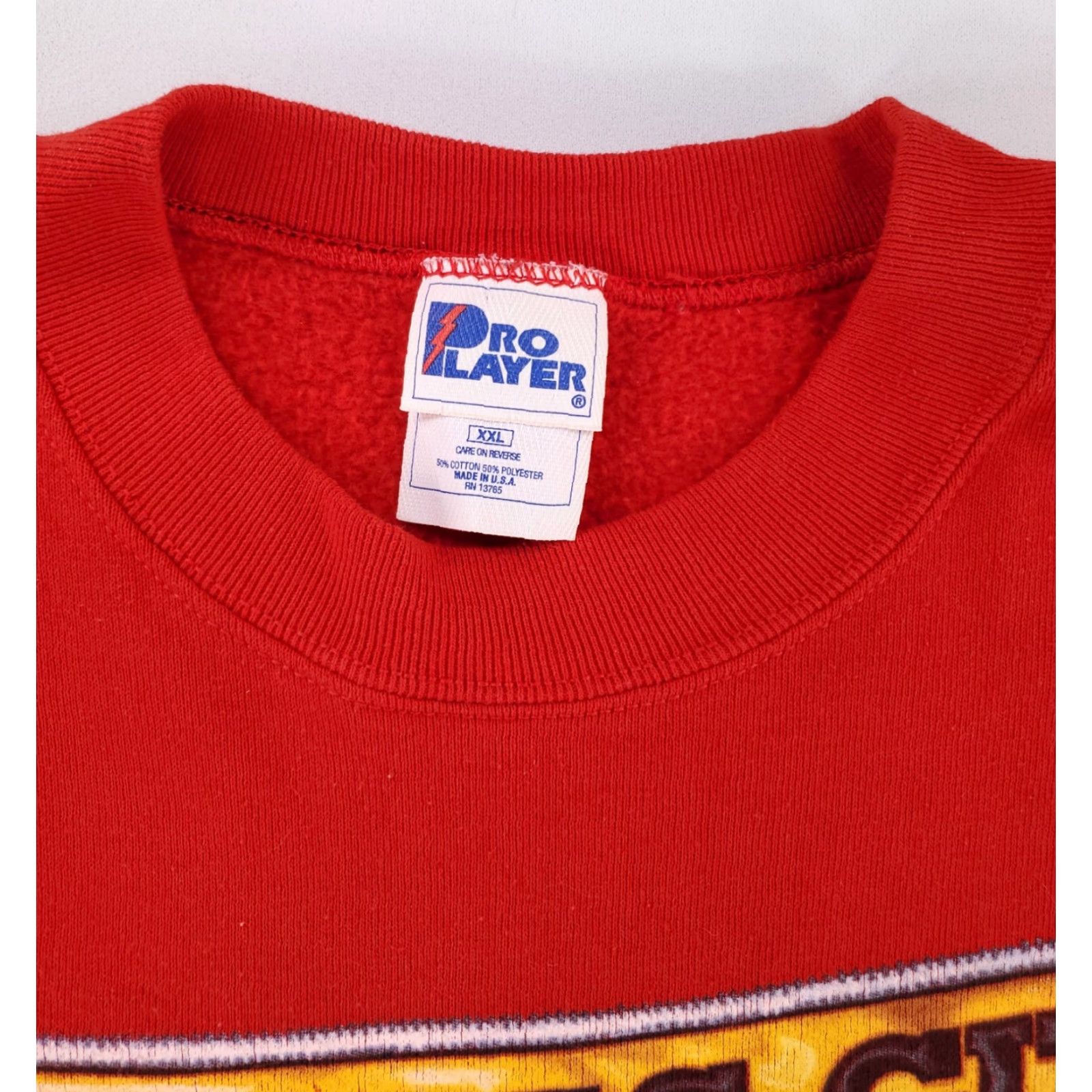 Pro Player VINTAGE Kansas City Chiefs Pro Player Sweatshirt 90s Graffiti Made USA Mens XXL Red Pullover Sweatshirt Mens 2XL Size US XXL / EU 58 / 5 - 2 Thumbnail