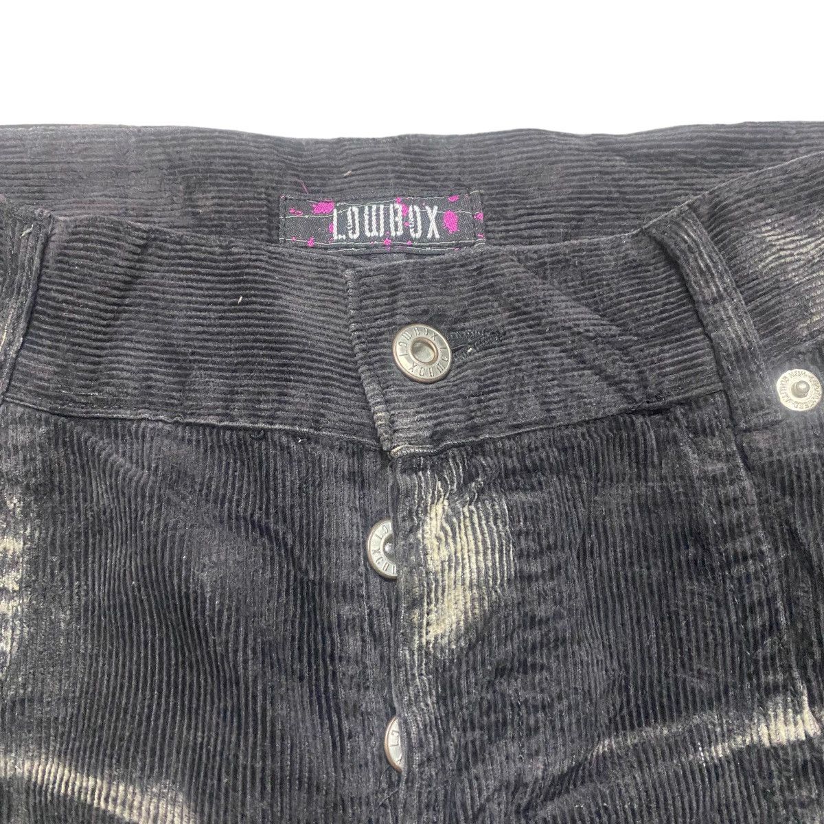 LOWBOX Japanese Brand LOWBOX Acid Wash Corduroy Flare Pants Size US 31 - 9 Thumbnail