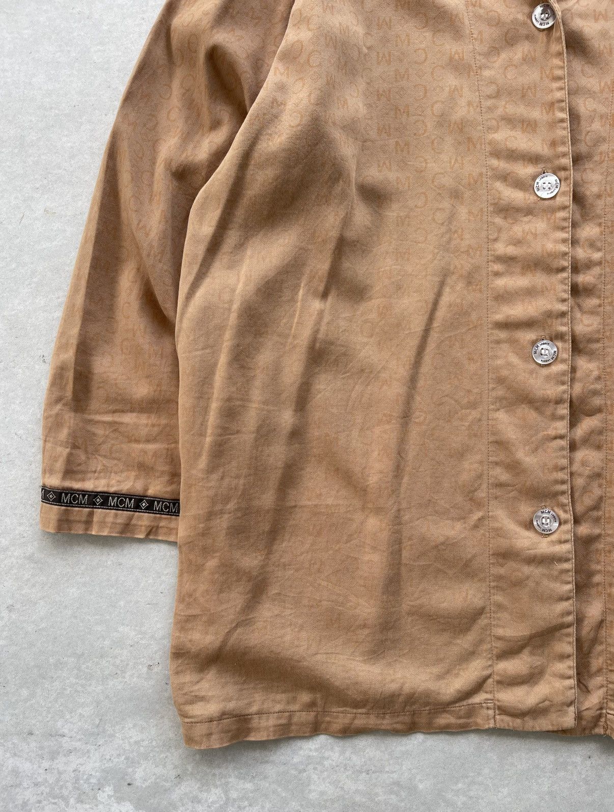 MCM 🔥VINTAGE MCM MONOGRAM BUTTON-UP LOUNGE SHIRT Size US L / EU 52-54 / 3 - 5 Thumbnail