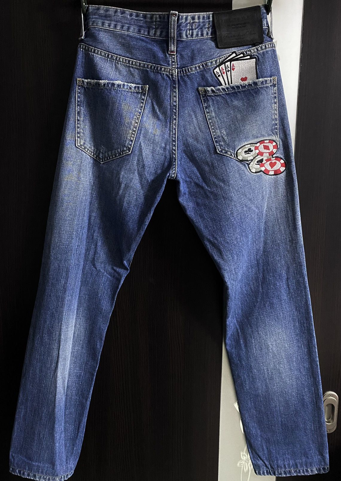Philipp Plein Rare Philipp Plein Casino Washed Distressed Embroidered Logo Size US 31 - 4 Thumbnail