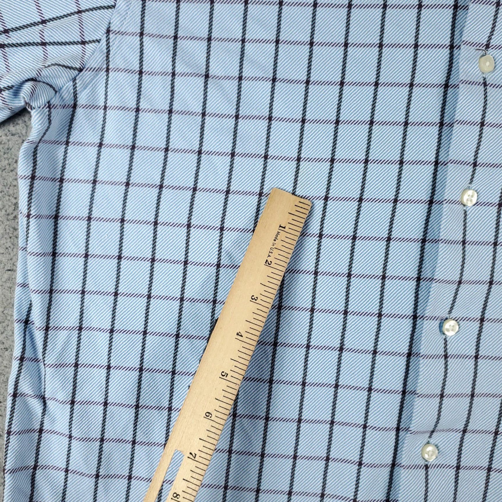 Peter Millar Peter Millar Blue Check Casual Button-Up Shirt Mens Large Long Sleeve Size US L / EU 52-54 / 3 - 3 Thumbnail