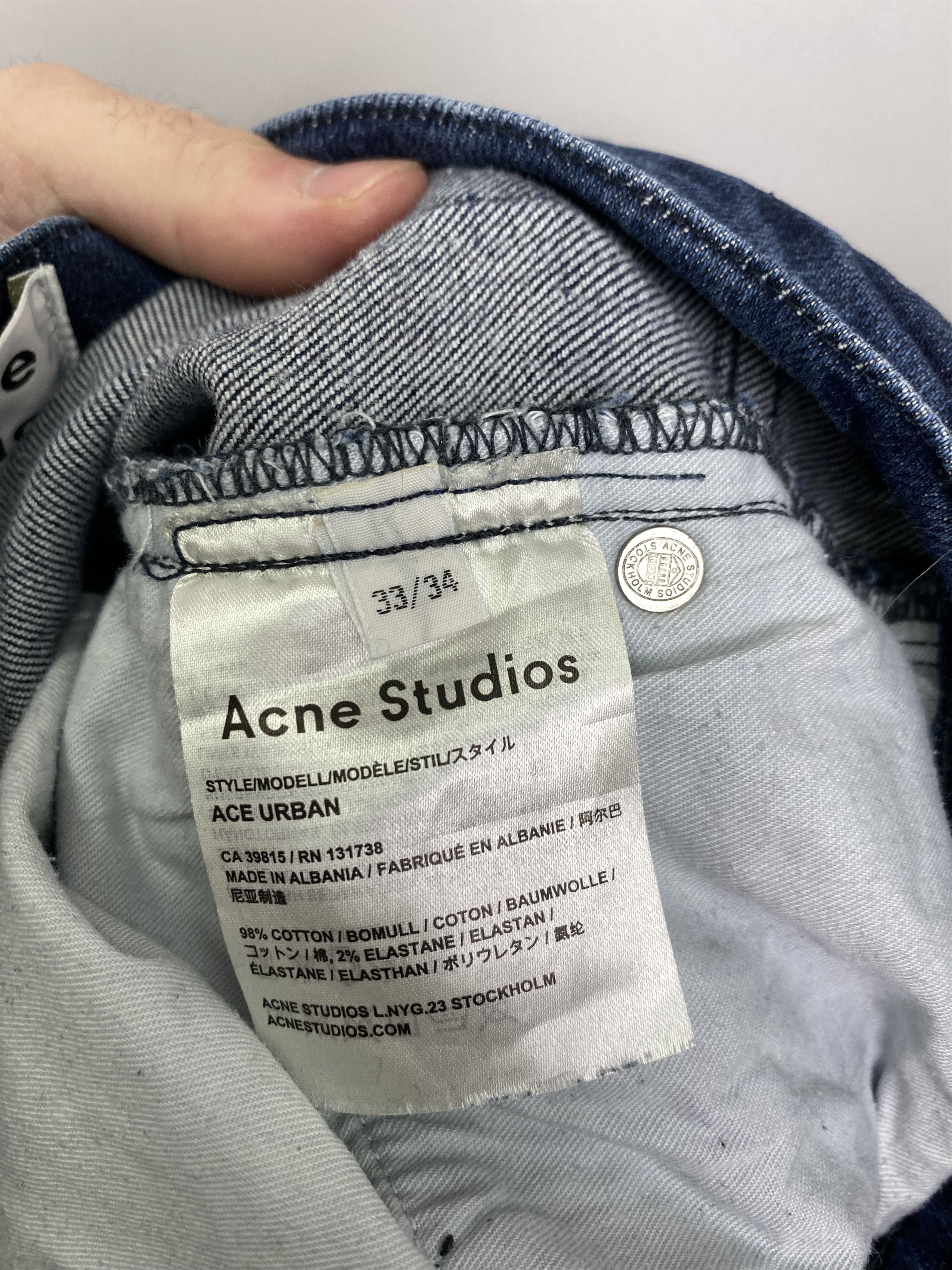 Acne Studios ACNE STUDIOS Ace Urban Jeans W33 L34 Size US 33 - 9 Thumbnail