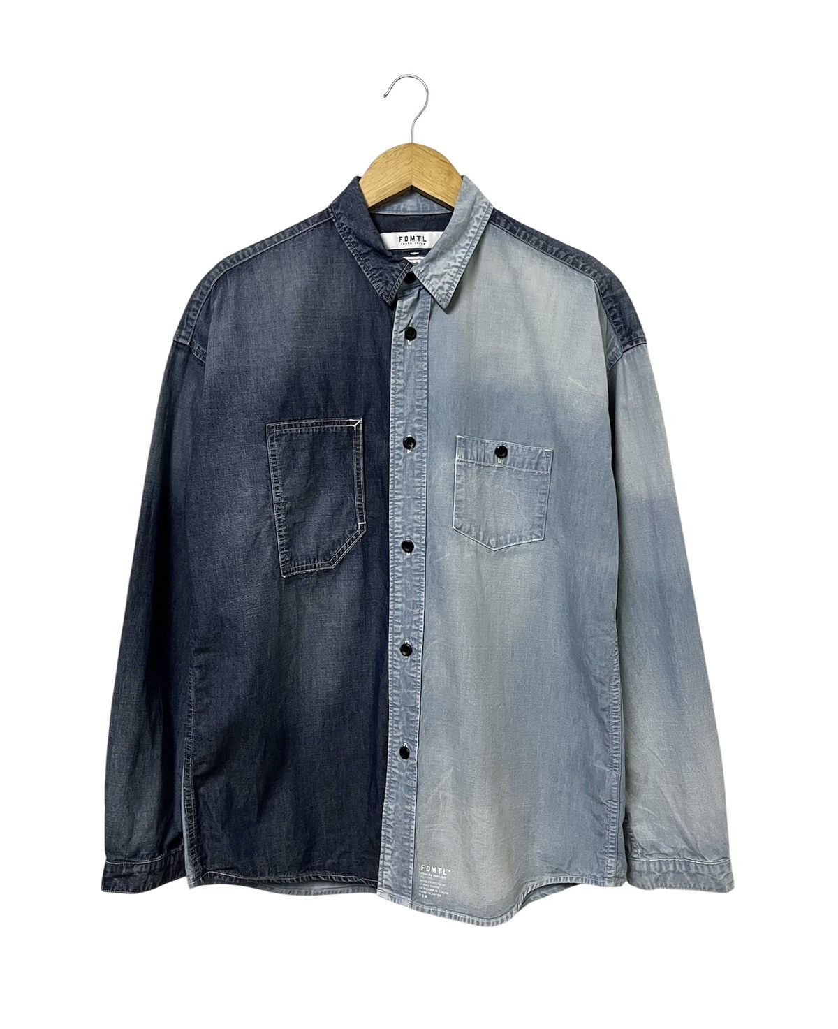 FDMTL FDMTL FUNDAMENTAL DENIM INDIGO GARMENTS JAPANESE BRAND SHIRT Size US L / EU 52-54 / 3 - 8 Thumbnail