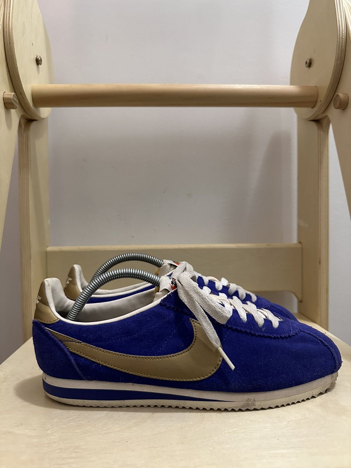 Nike × Vintage Nike Cortez Suede Vintage Royal Blue/Gold Size US 9 / EU 42 - 3 Thumbnail