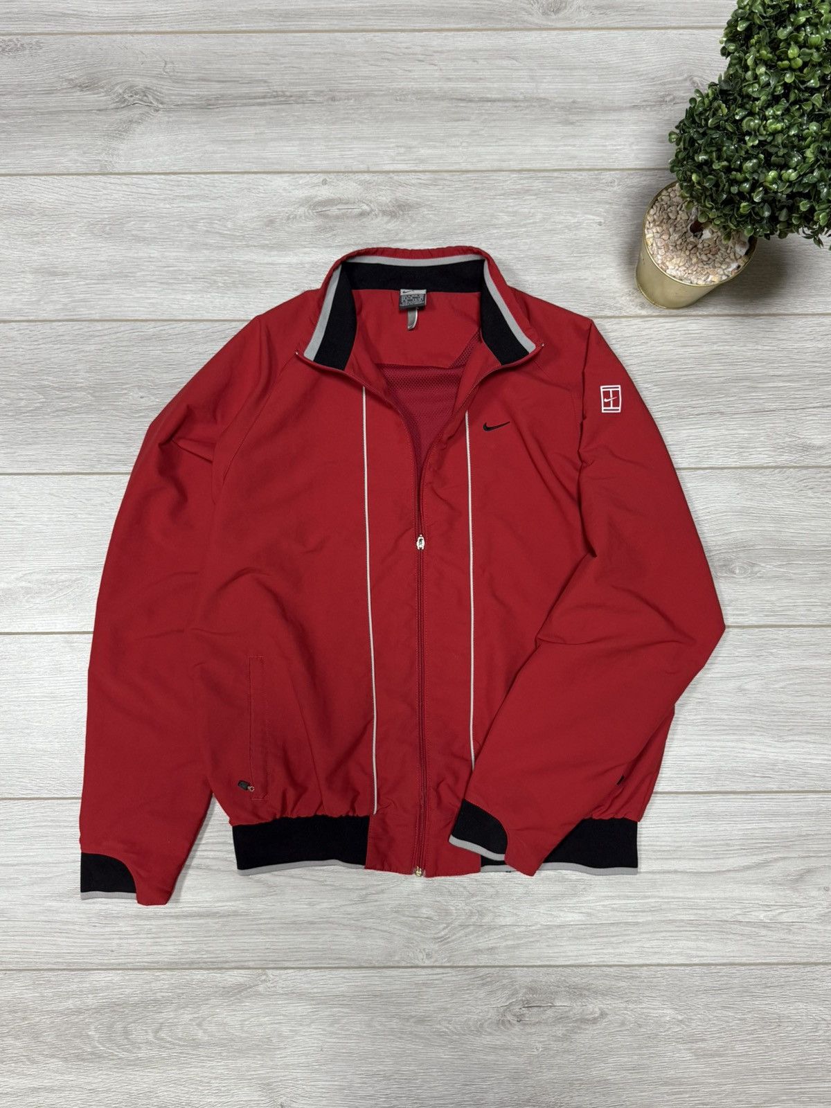 Nike Nike court vintage zip windbreaker track jacket nike fit Size US XL / EU 56 / 4 - 10 Thumbnail