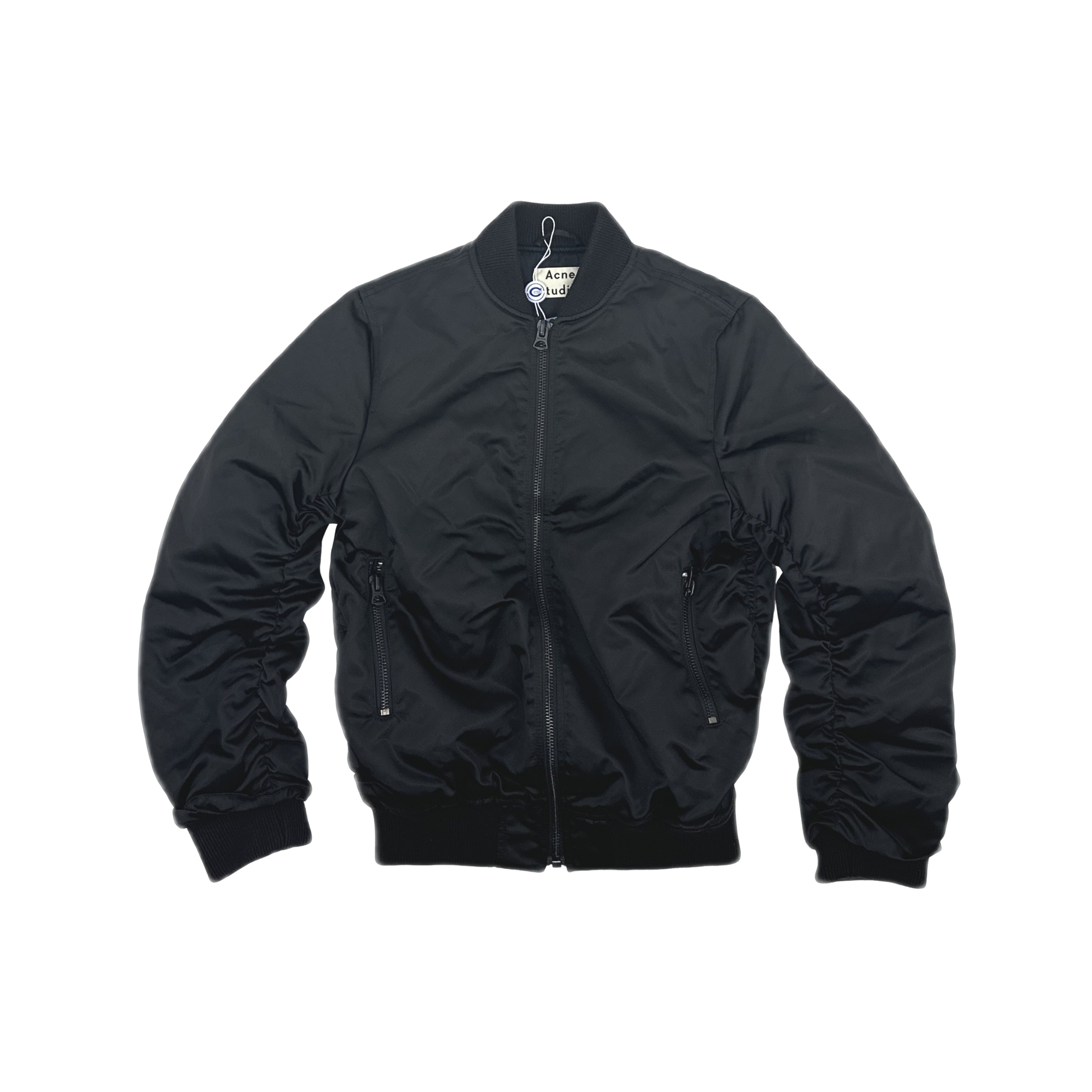 Acne Studios Acne Studios Black Leia Bomber Jacket FR 34 Size XS / US 0-2 / IT 36-38 - 1 Thumbnail
