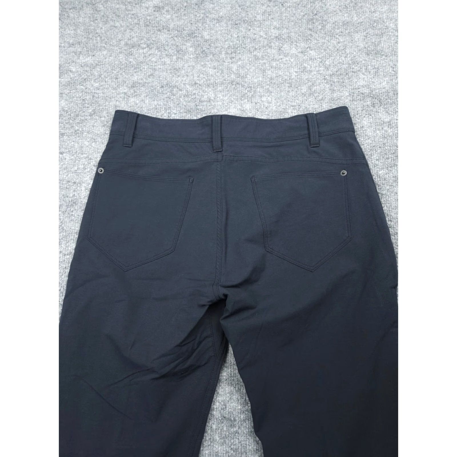 Vintage PROOF Chino Pants Mens 31 x 30 Blue Performance Stretch Travel Tech Slim Straight 30 Inseam Package Pockets Casual Overall Mens Size US 31 - 4 Thumbnail